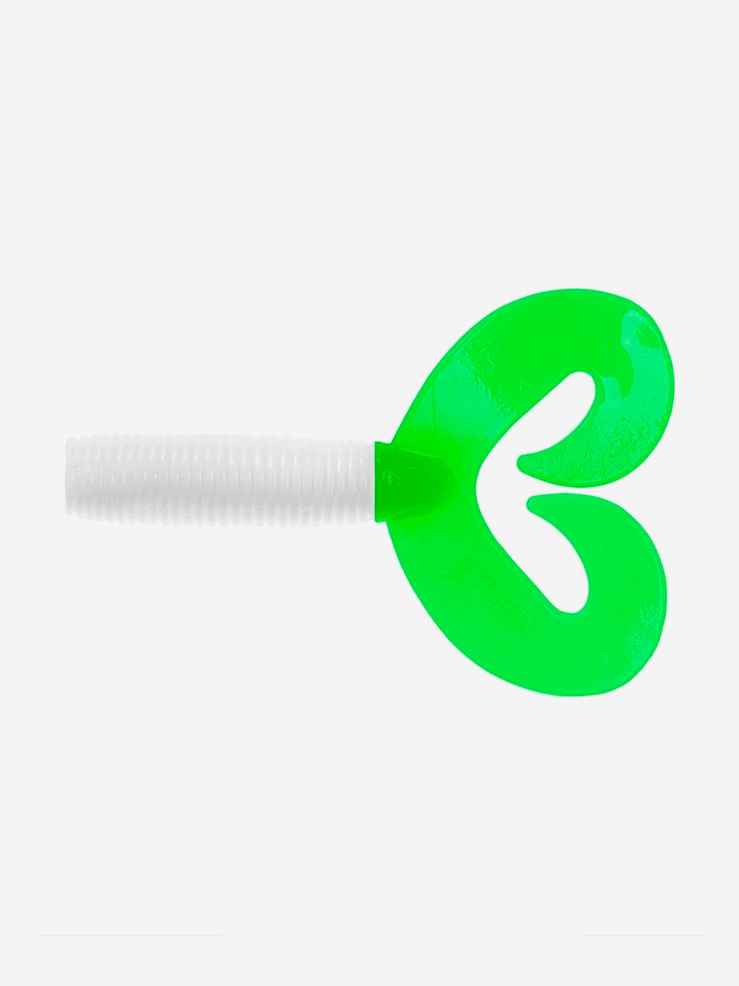 Изображение товара Мягкая силиконовая приманка Helios Credo Double Tail 7,5 см, White & Green, 7 шт