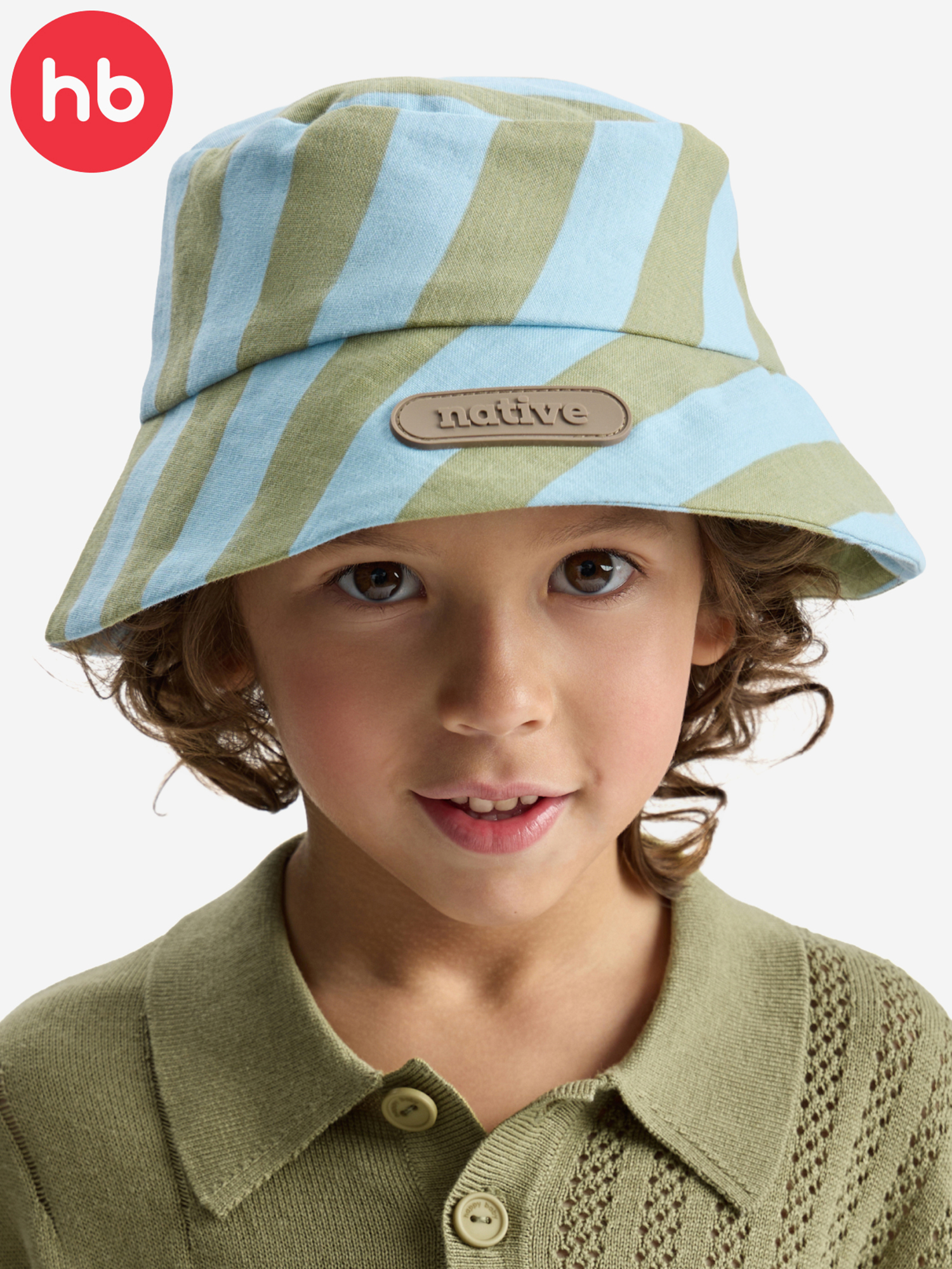 Изображение товара Детская панама HAPPY BABY голубая легкая летняя летняя кепка