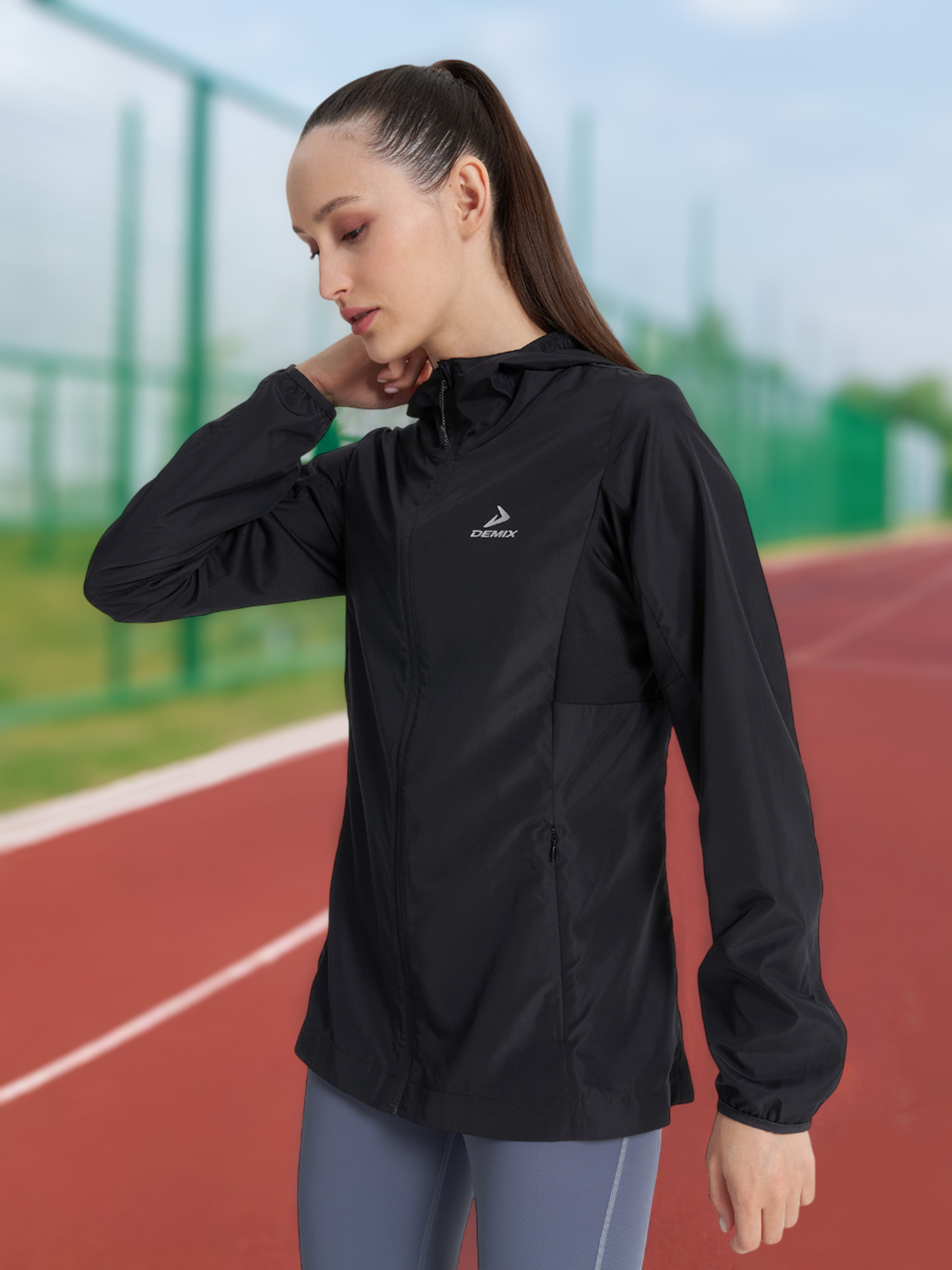 Ветровка женская Demix, черный, арт. 129757dmx-99