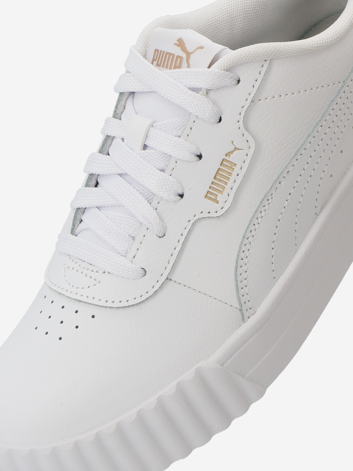 фото Кеды для девочек puma carina 3.0 jr, белый