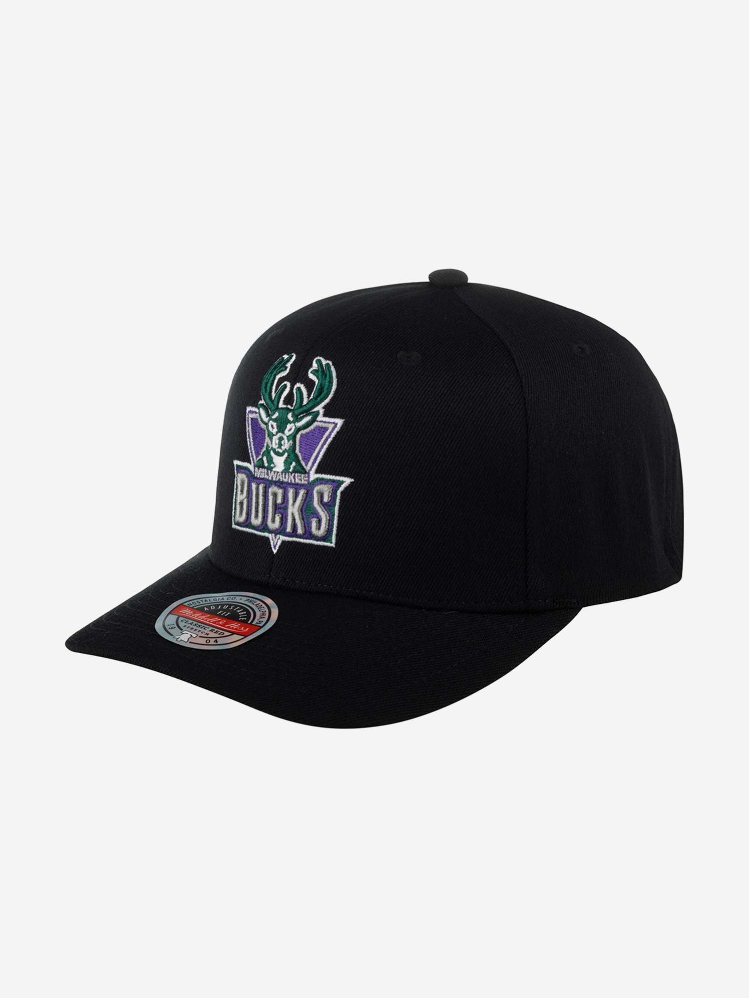 Изображение товара Бейсболка MITCHELL NESS Milwaukee Bucks NBA унисекс всесезонная с изогнутым козырьком