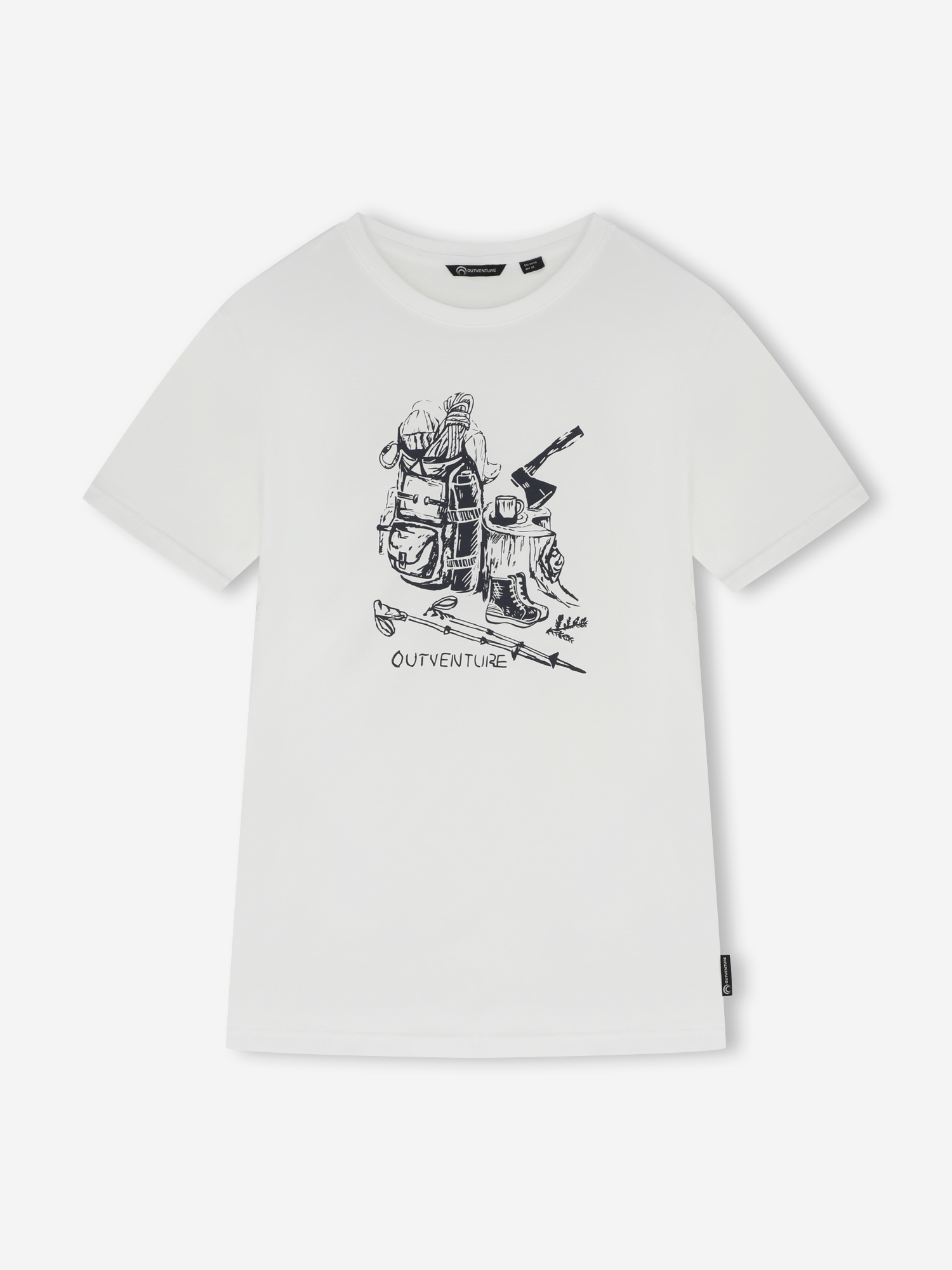 Футболка Outventure, белый, арт. 140974OUT-00
