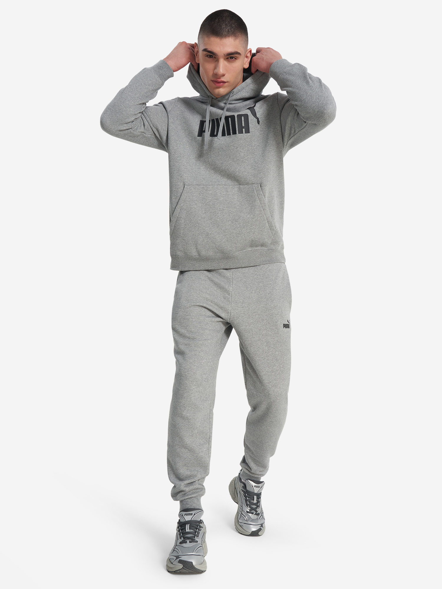 Худи мужское PUMA Ess No. 1 Logo, Серый 4