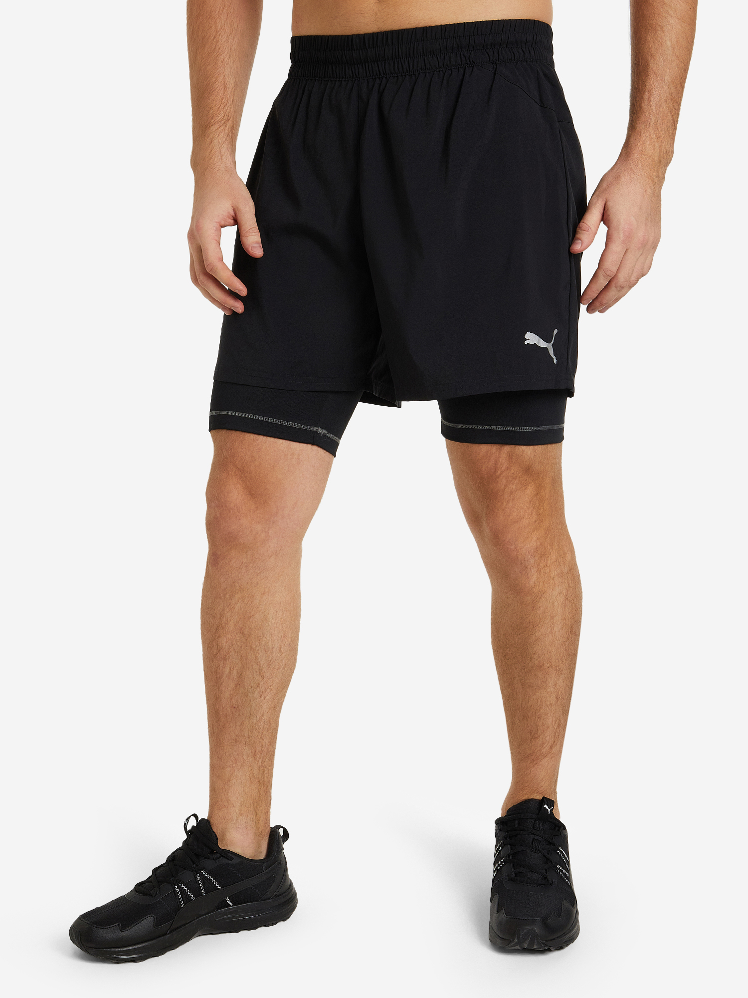 

Шорты мужские PUMA Run 2 in 1, Черный