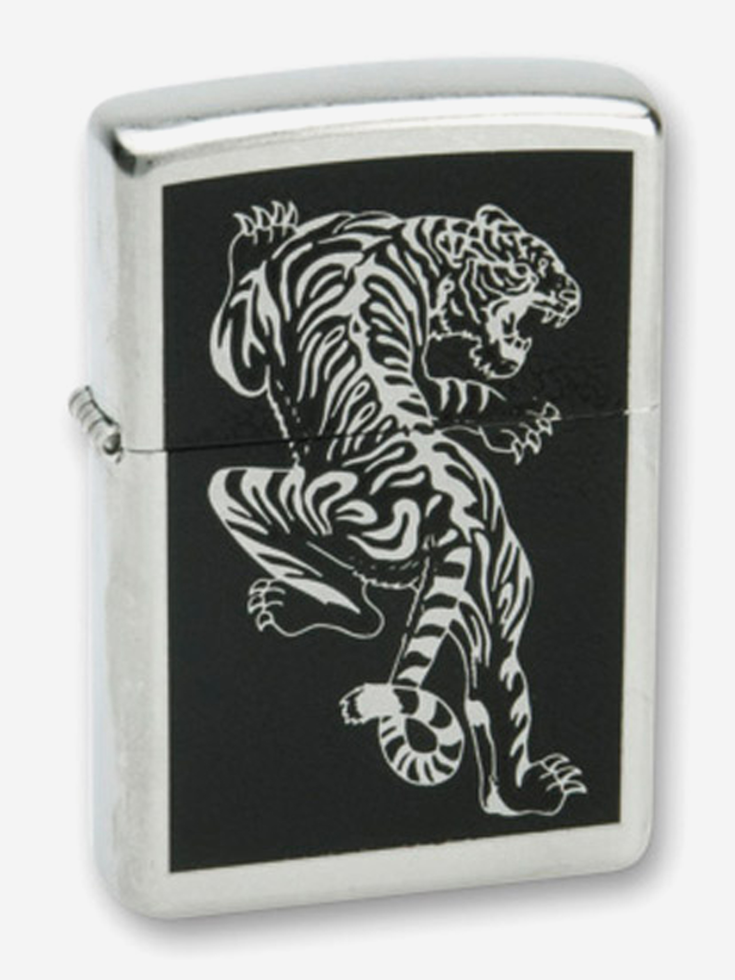 

Зажигалка бензиновая ZIPPO 207 Tigre, Серебряный