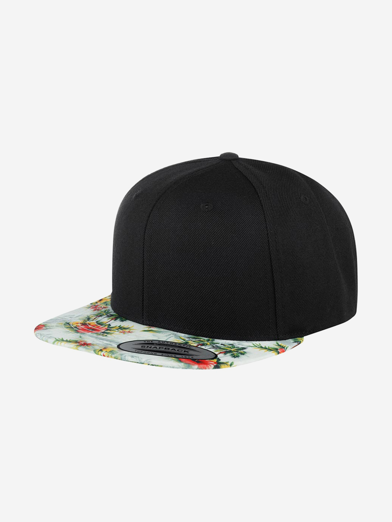 Изображение товара Бейсболка с прямым козырьком FLEXFIT 6089F, Черный / зеленый