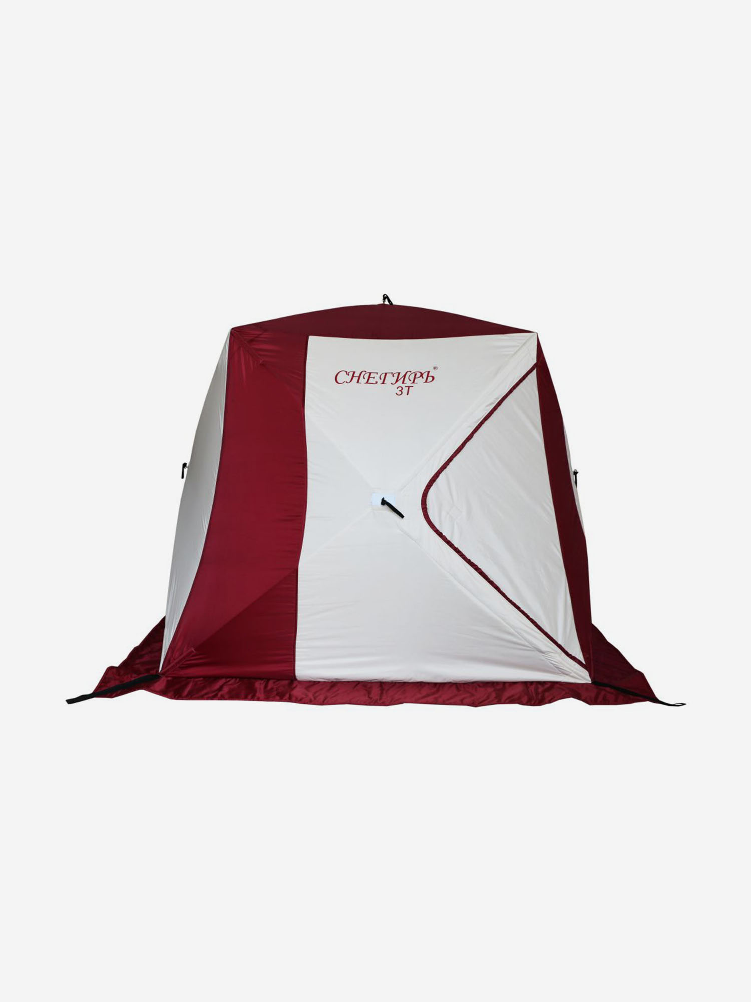 

Палатка зимняя 3-местная Polar Bird -Снегирь 4Т куб , трехслойная, Красный