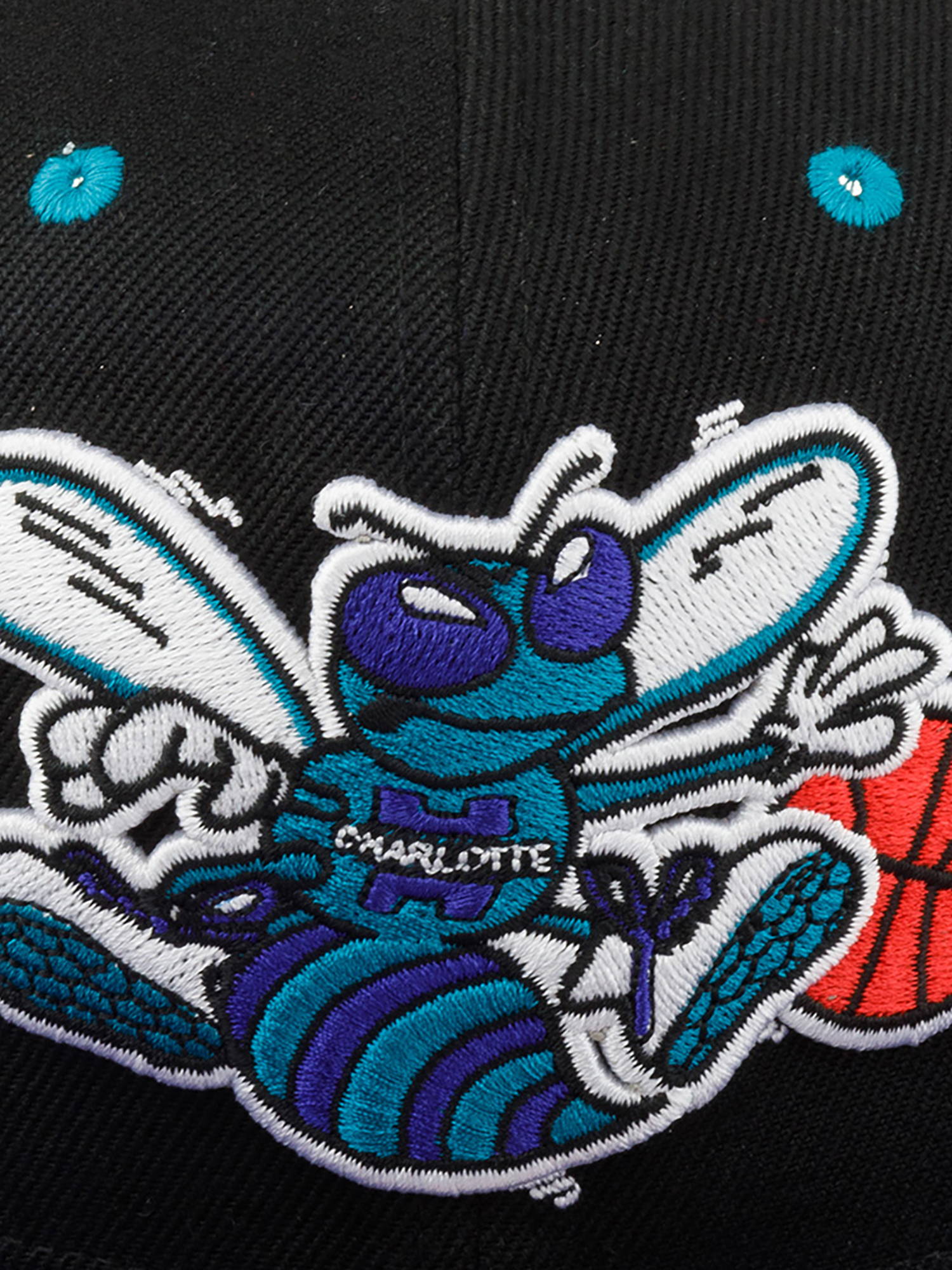 Бейсболка с прямым козырьком MITCHELL NESS 6HSSJS19207-CHOBKPR Charlotte Hornets NBA (синий), Синий 59-128XDOXM4K-78, размер Без размера - фото 5