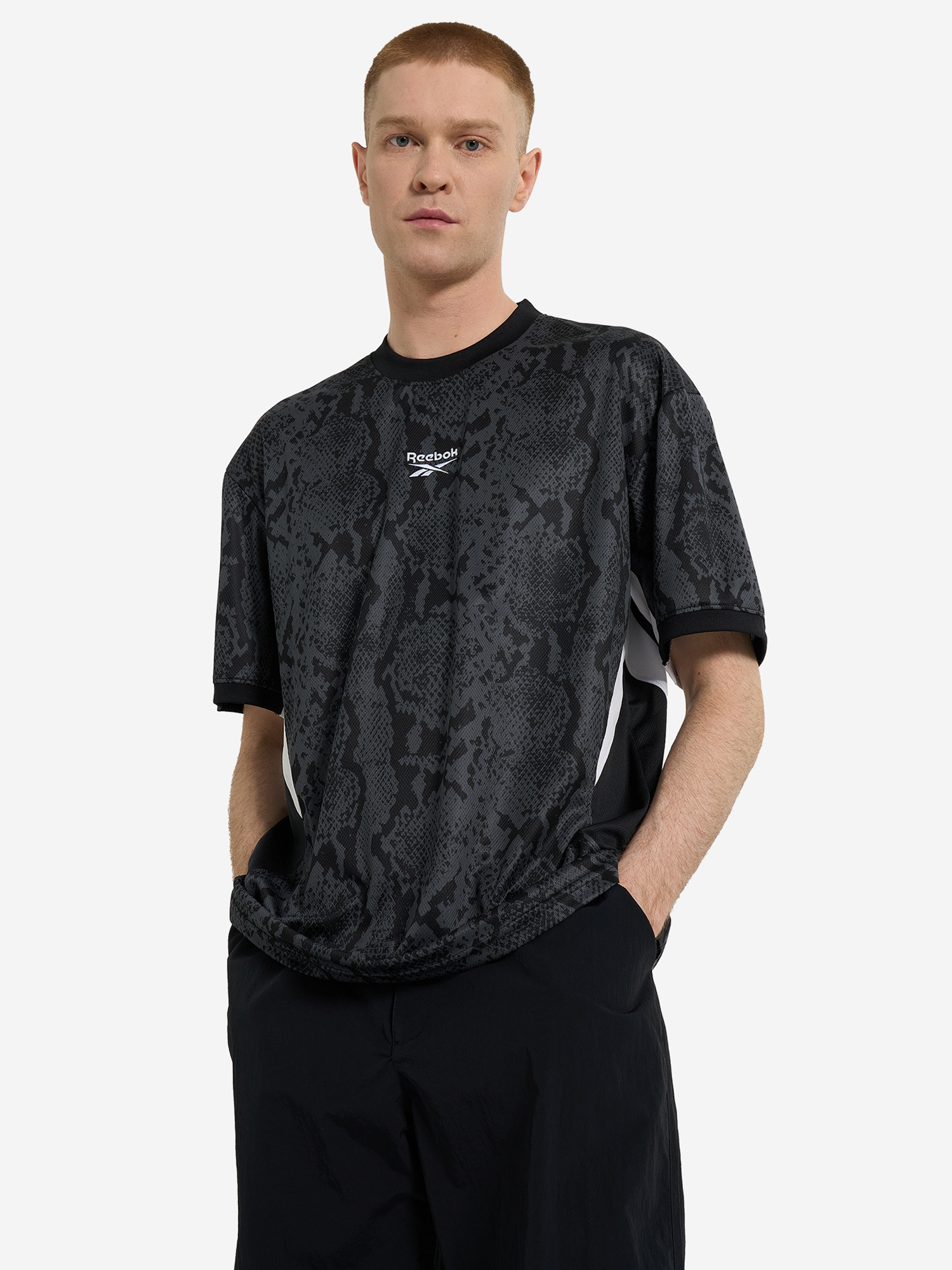фото Футболка мужская reebok sportcode, черный