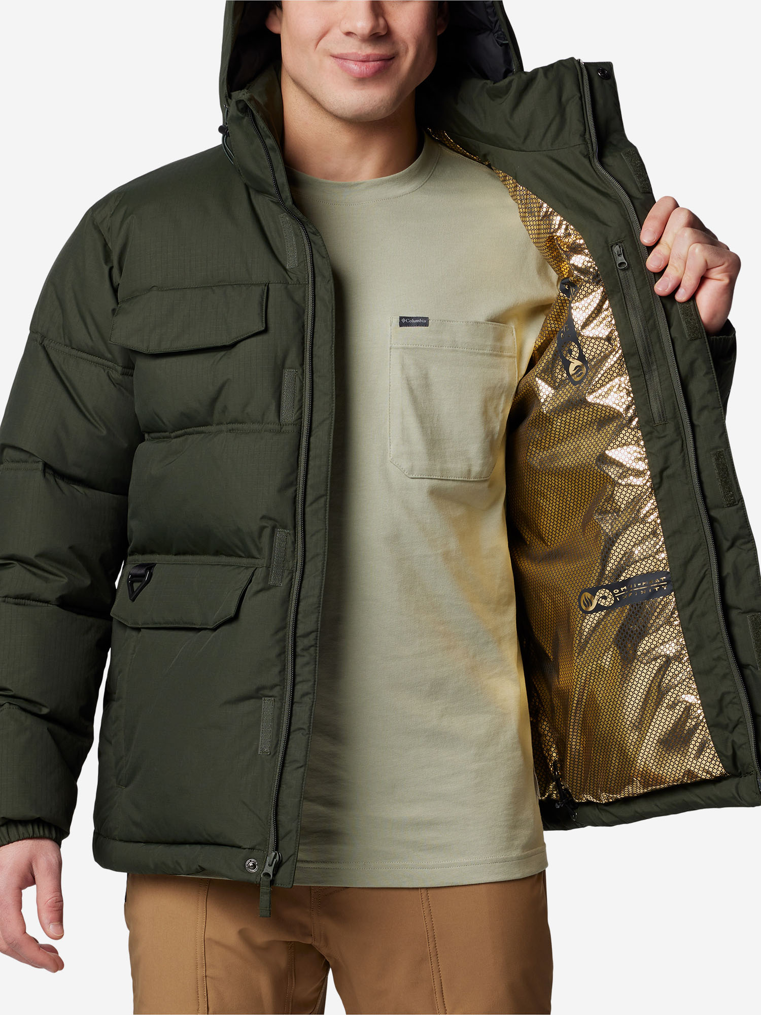 Куртка утепленная мужская Columbia Landroamer Puffer Jacket, Зеленый 2088081CLB-366, размер 46 - фото 4