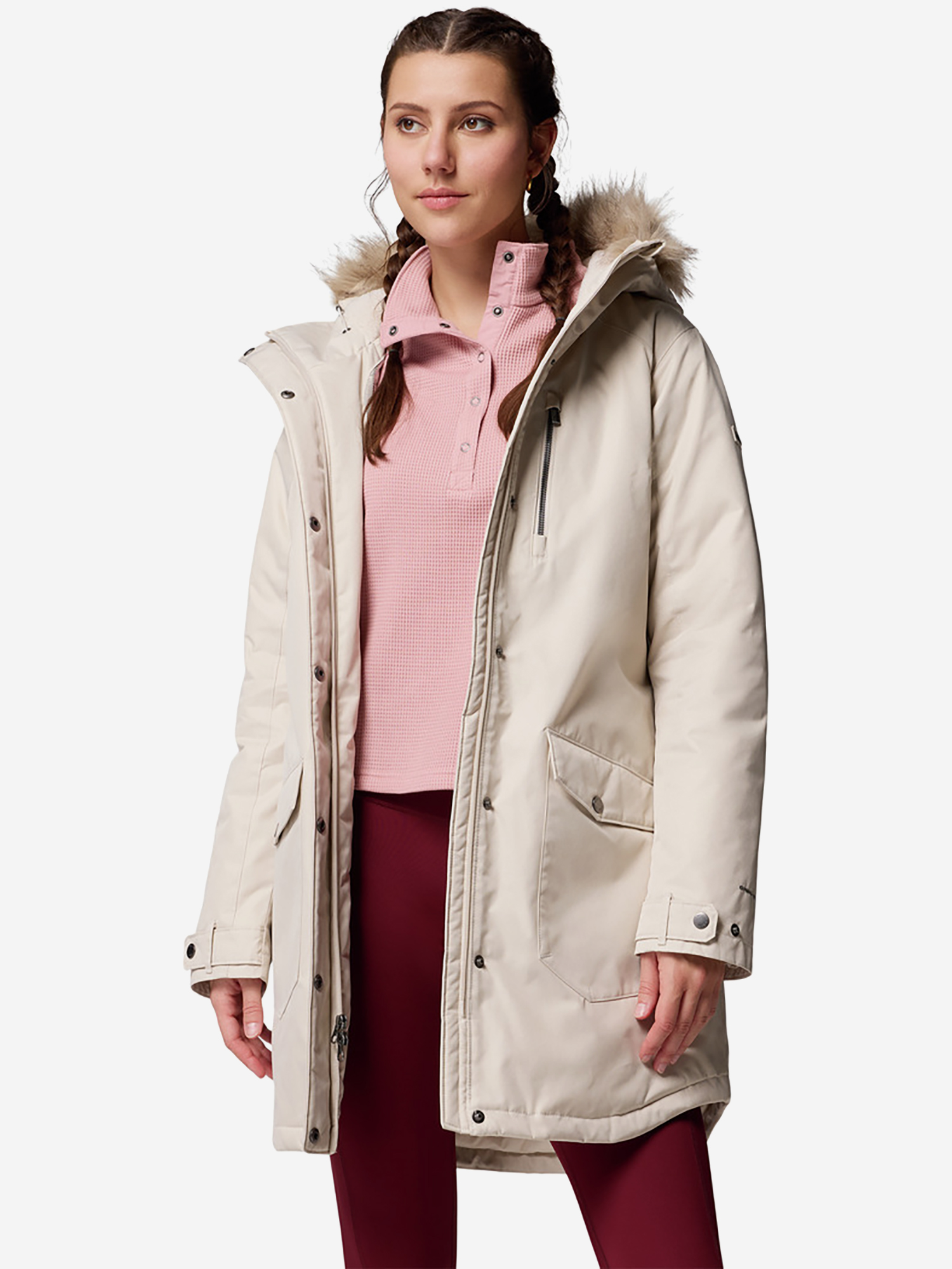 Парка женская Columbia Suttle Mountain Long Insulated Jacket, Бежевый