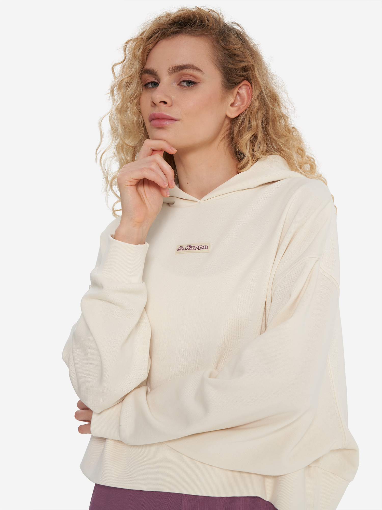 

Худи женское оверсайз Kappa, Бежевый