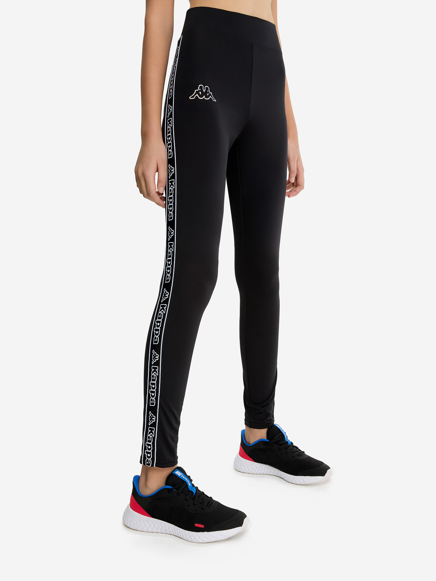 Изображение товара Легинсы для девочек Kappa с технологией Wicking, облегающий крой и стильной брендовой лентой