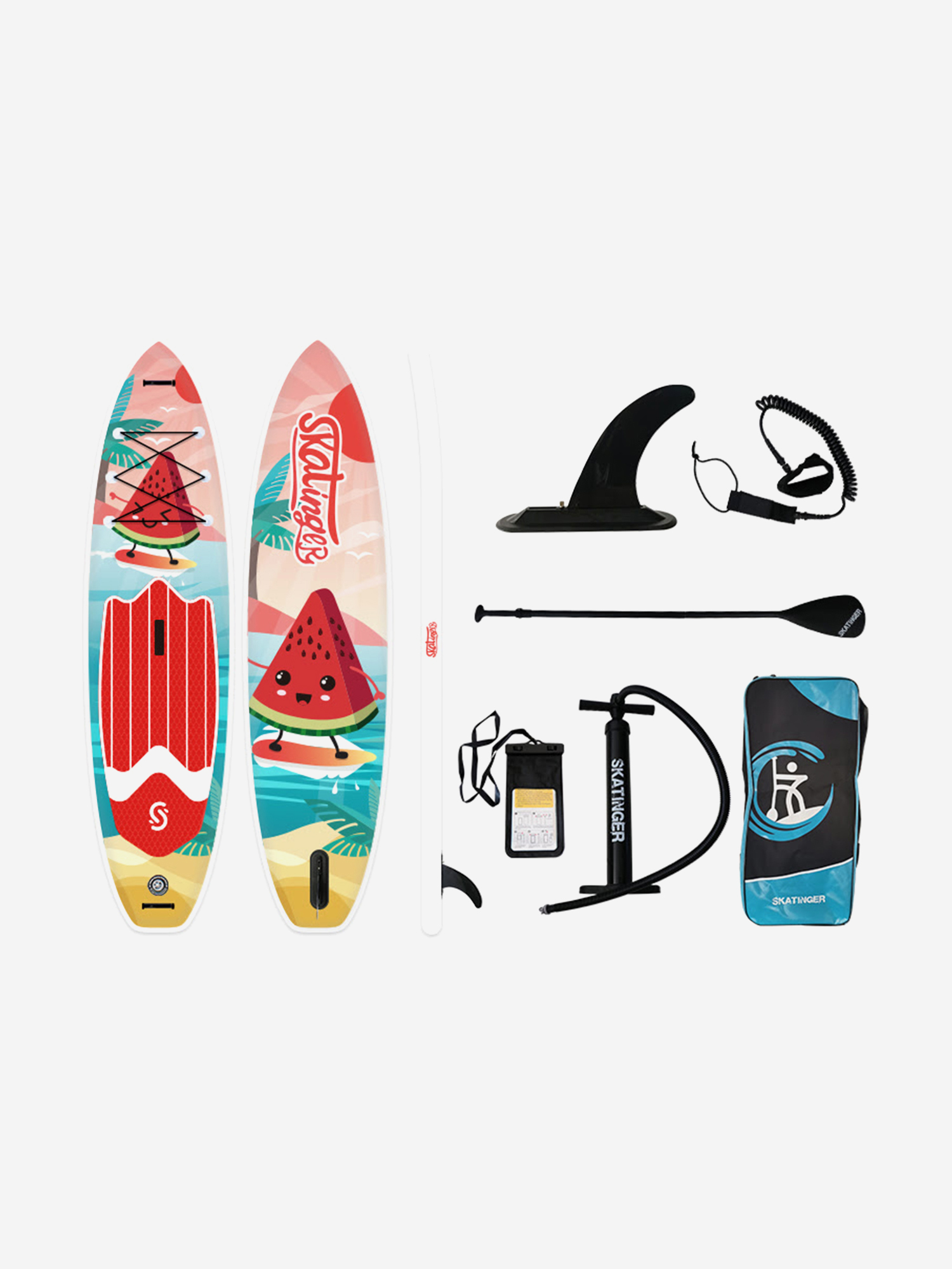 

Сапборд Skatinger Watermelon 11, Розовый