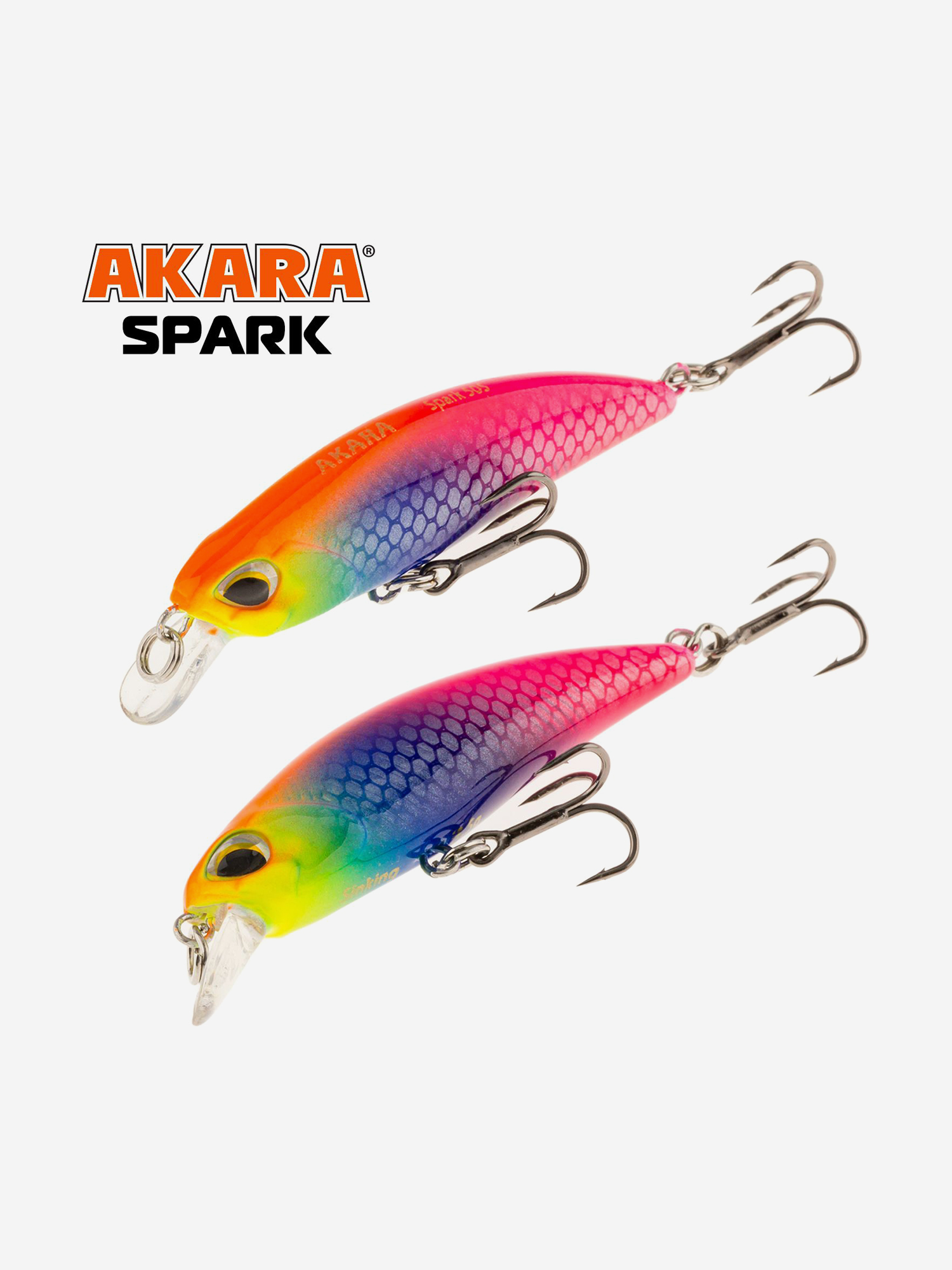 Изображение товара Воблер Akara Spark 50S минноу тонущий на форель, кумжу, окуня, голавля 3,5гр A67