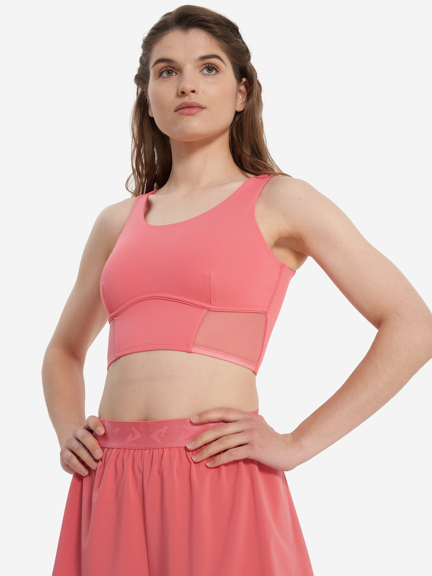 Изображение товара Спортивный бра Demix MuseFit Dance для фитнеса и танцев лососевый