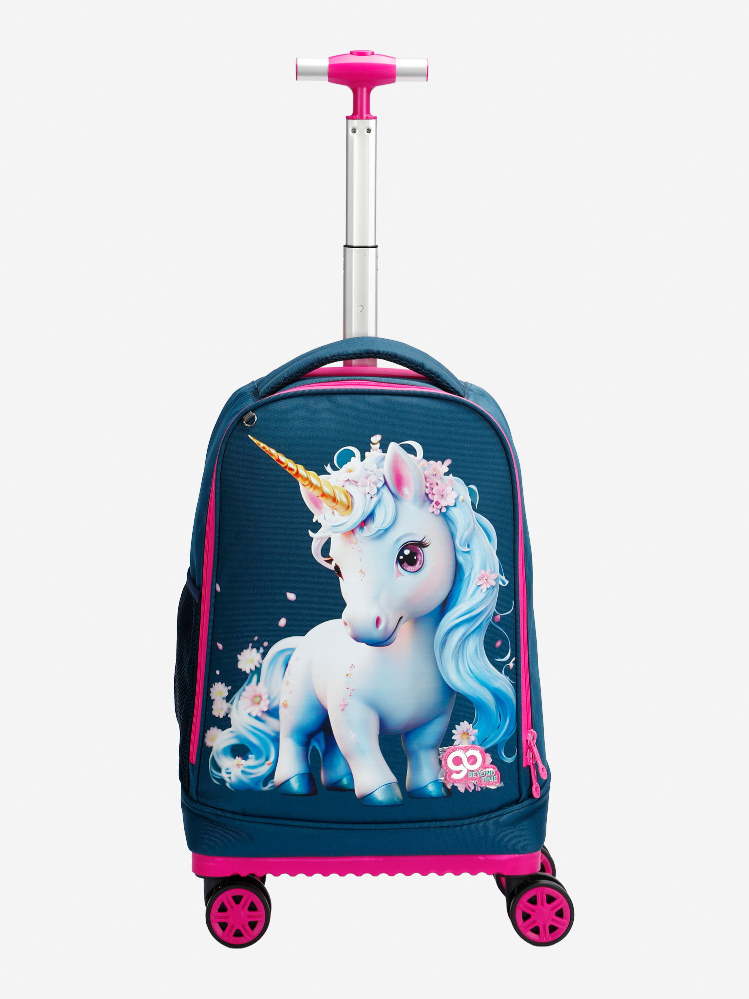 Изображение товара Детский чемодан BEYOND TIME D14 Единорог синий легкий вместительный