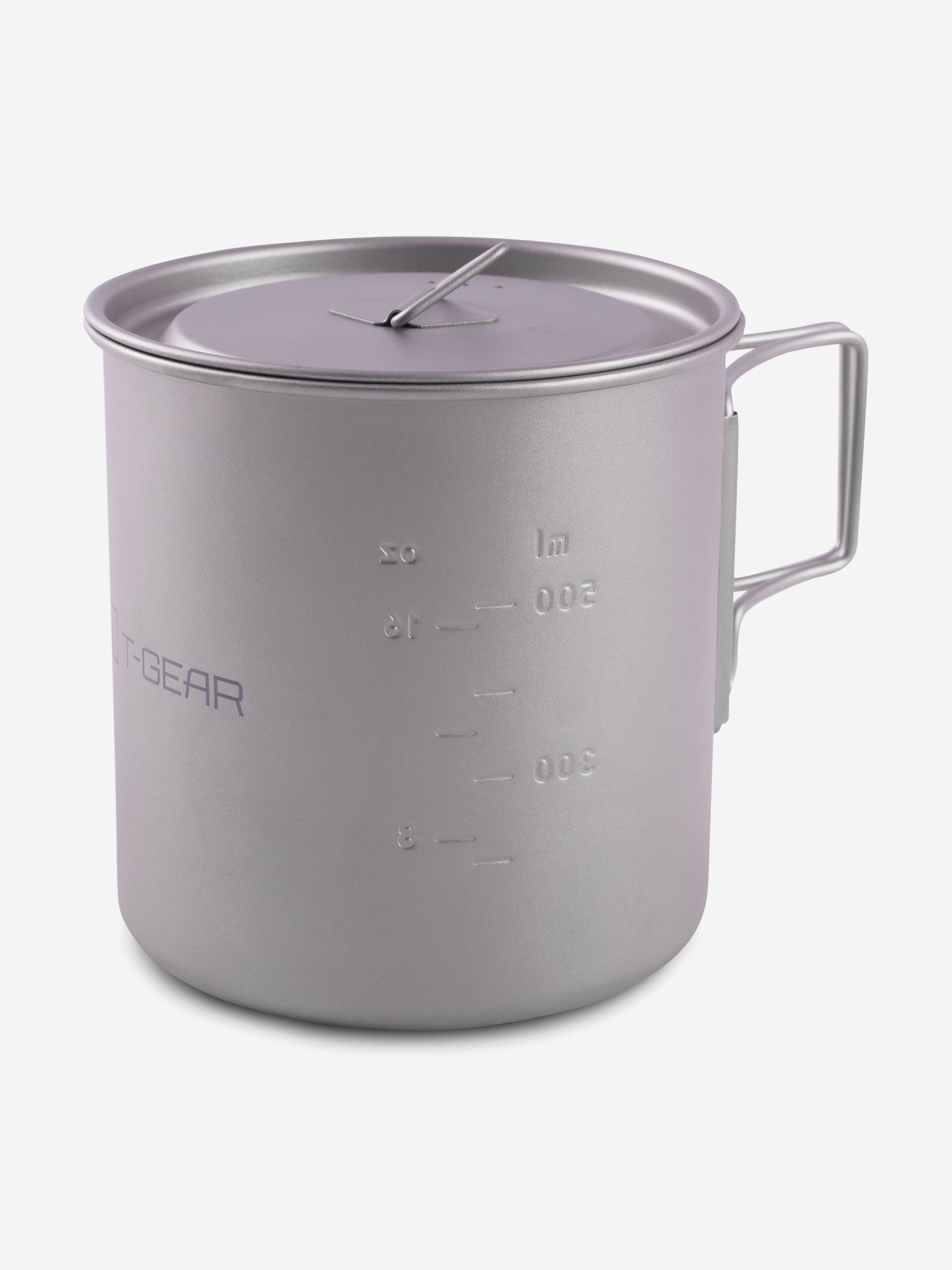 

Кружкa с крышкой титановая T-Gear Titanium Mug With Lid 700, Серый