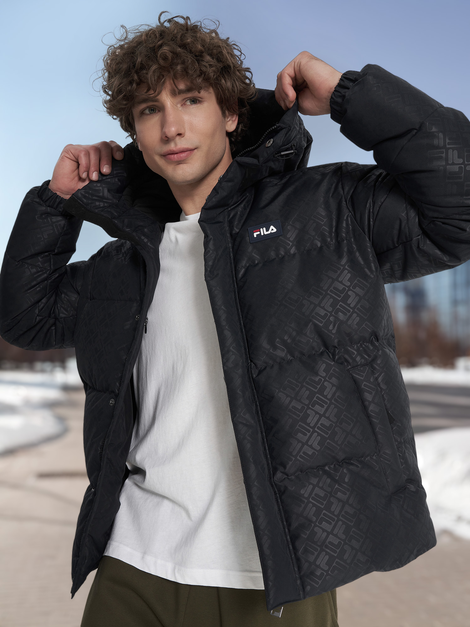 

Пуховик мужской FILA, Черный