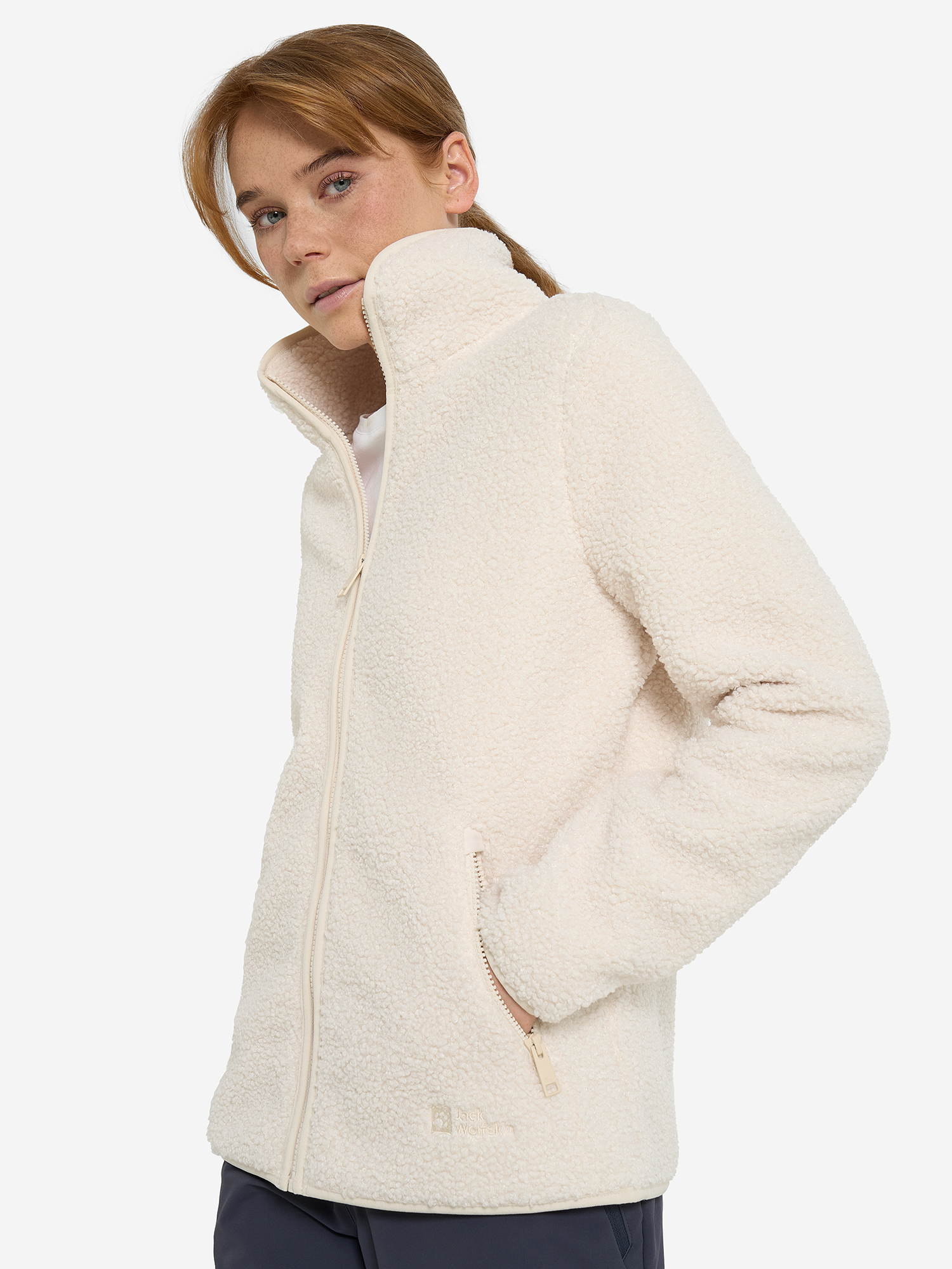 

Джемпер флисовый женский Jack Wolfskin High Curl, Бежевый