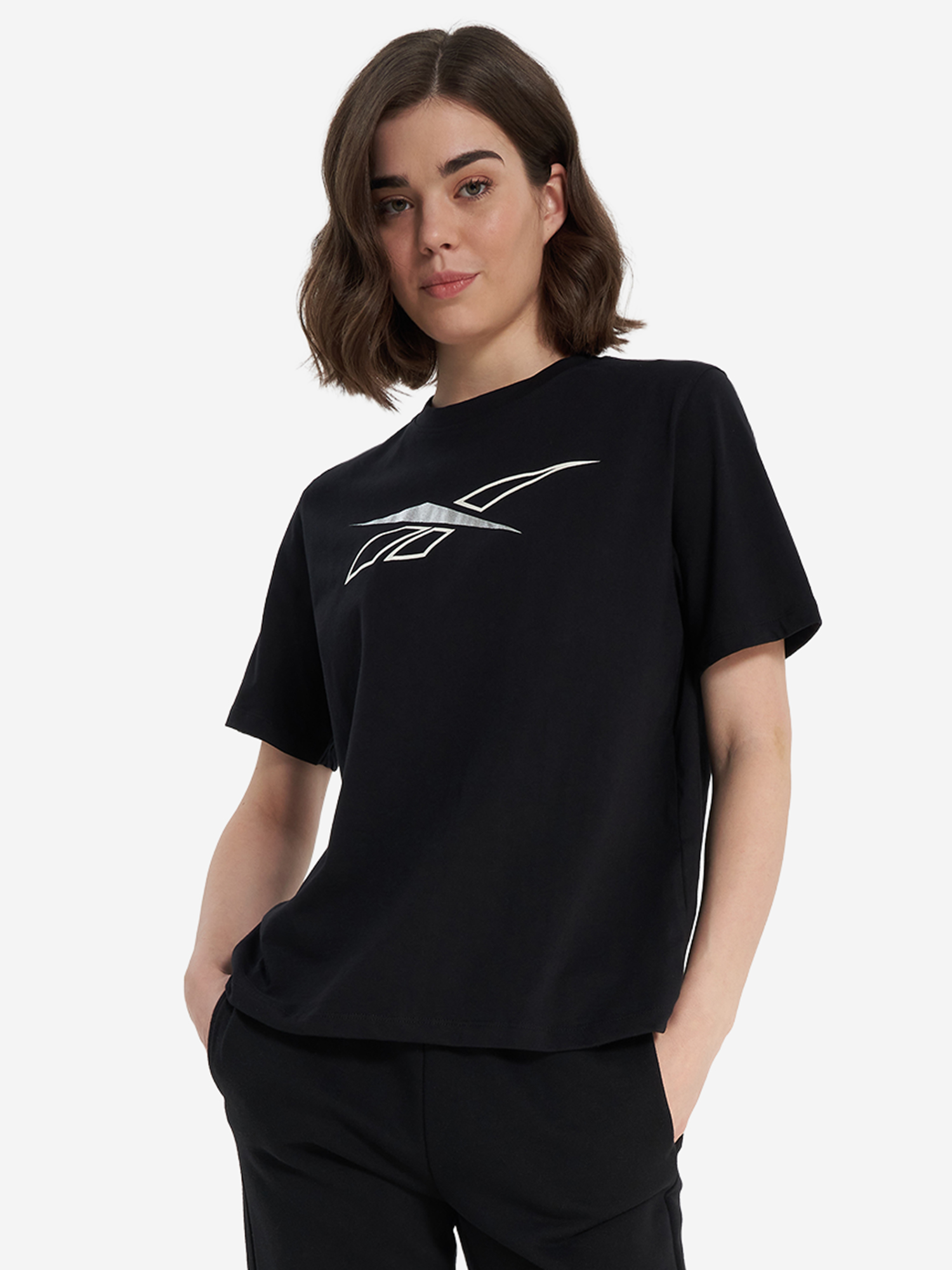 

Футболка женская Reebok Brielle Crew, Черный