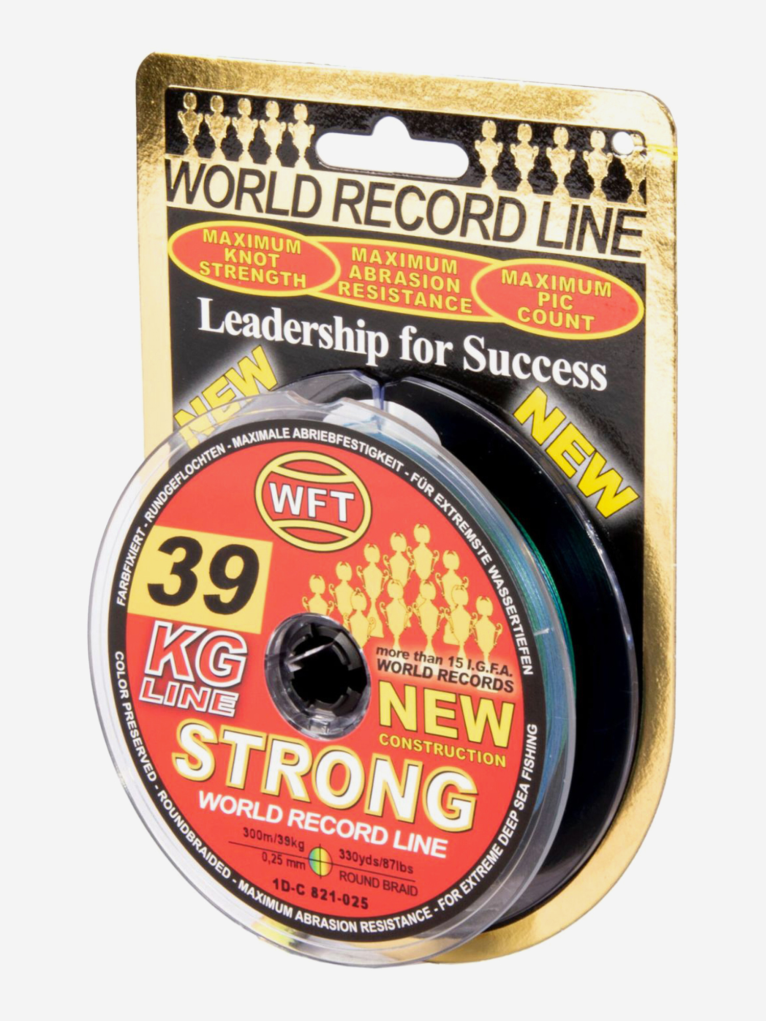 

Шнур плетеный WFT KG STRONG разноцветный 300/025, Мультицвет