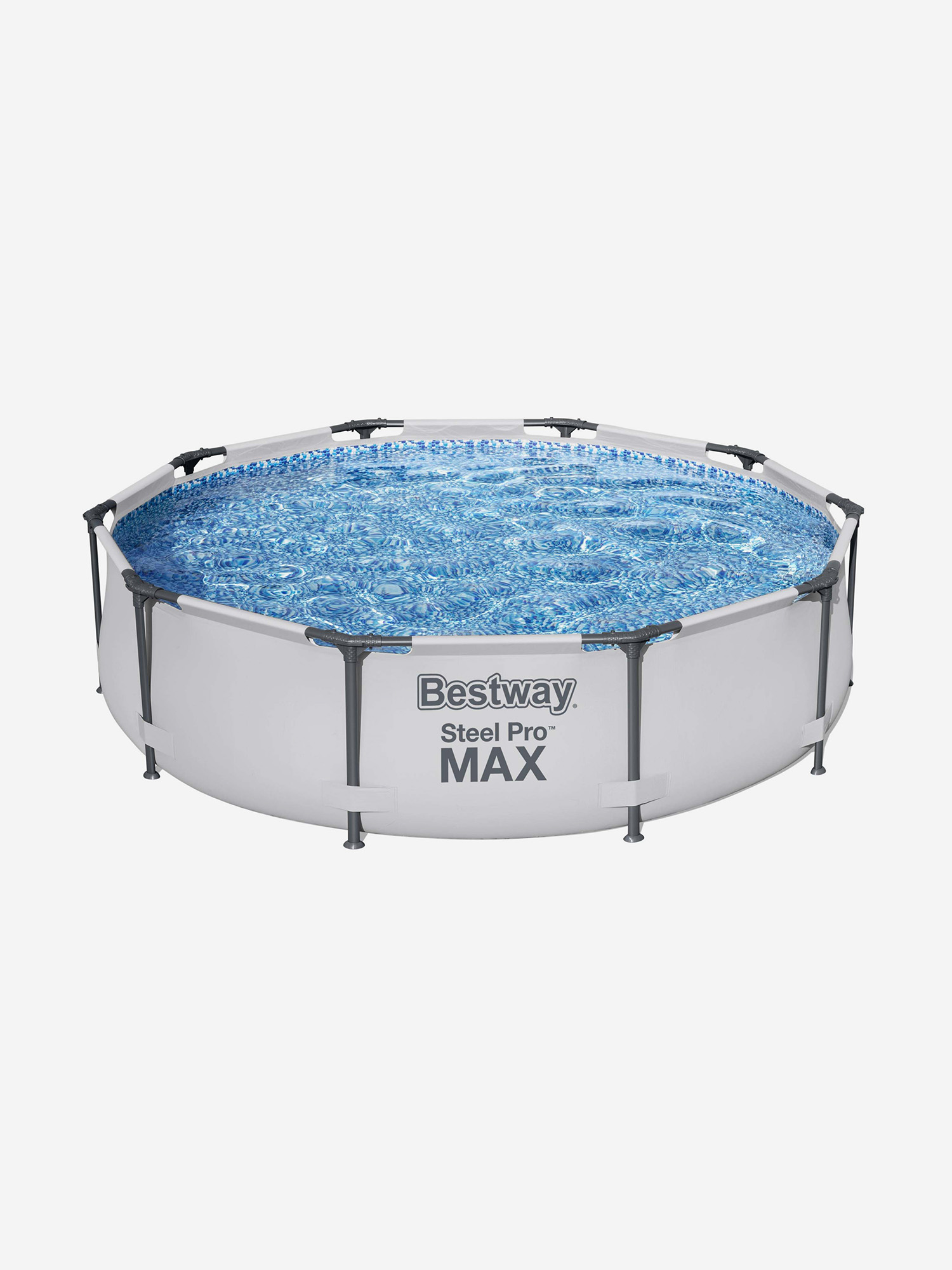 

Бассейн Bestway 56408 каркасный Steel Pro Max 305х76 см, объем 4678 л, Серый