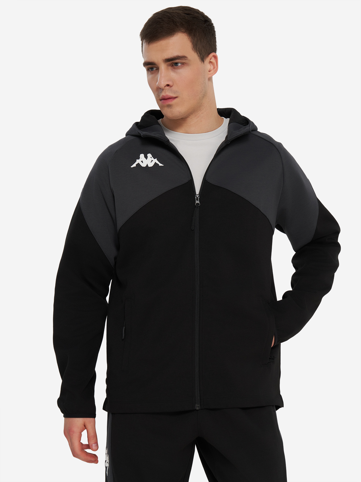 Толстовка мужская Kappa Fianto, черный, арт. 31368