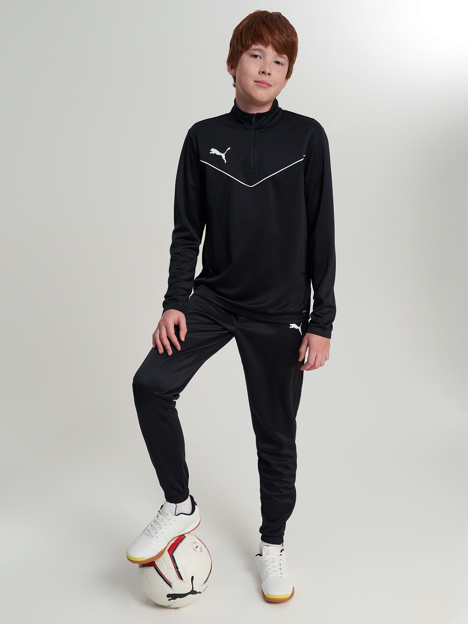 Брюки для мальчиков PUMA Teamrise Poly Training, Черный 4
