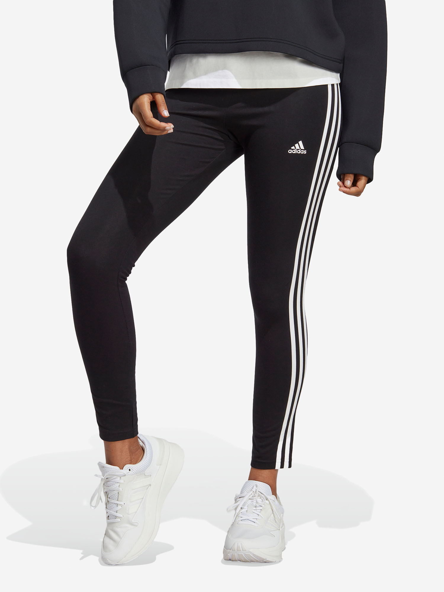 Легинсы женские adidas, Черный легинсы женские adidas designed to move high rise 3 stripes синий