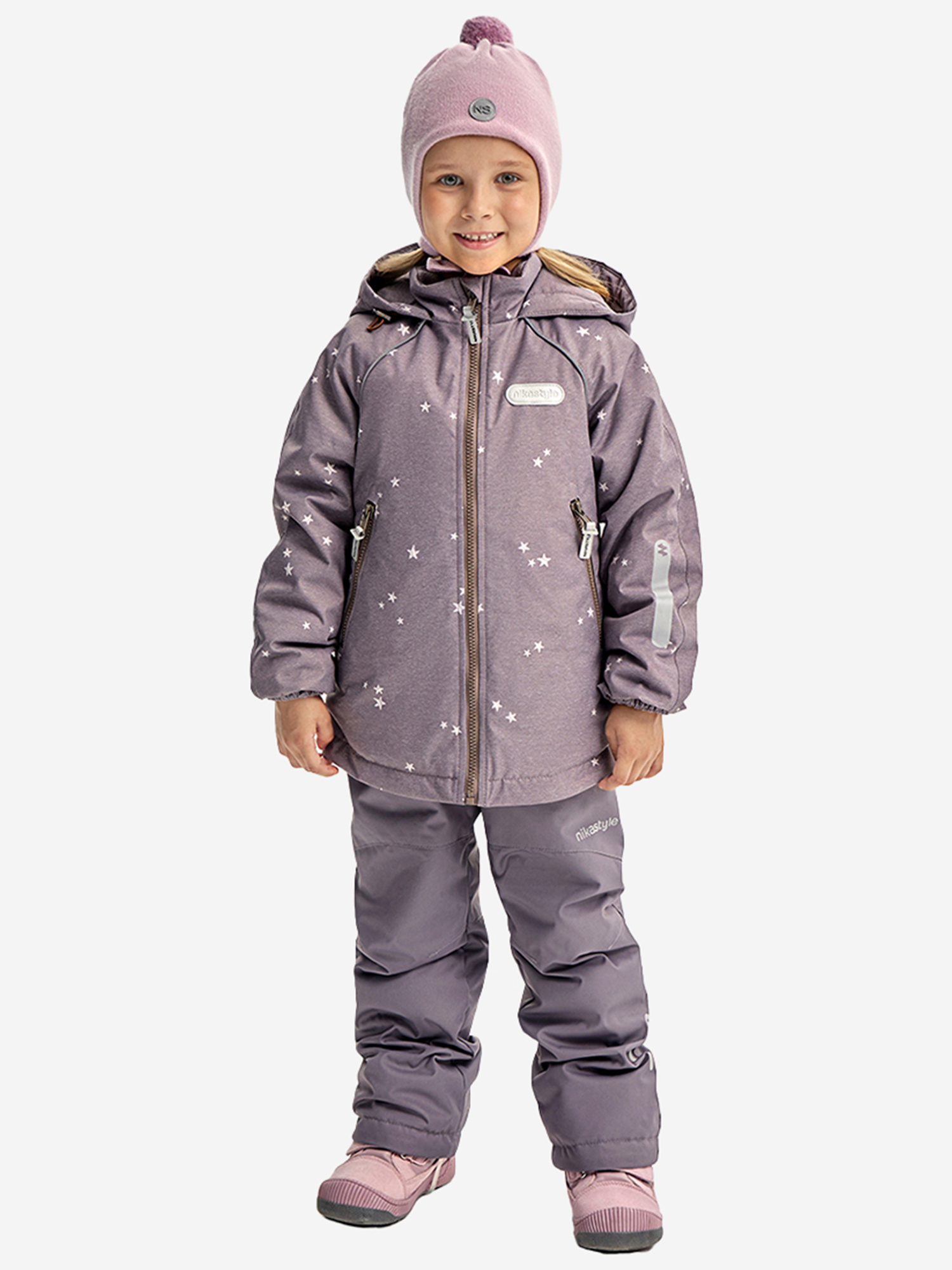 Изображение товара Детский утепленный костюм NIKASTYLE для демисезона путешествий, водонепроницаемый и с мембраной