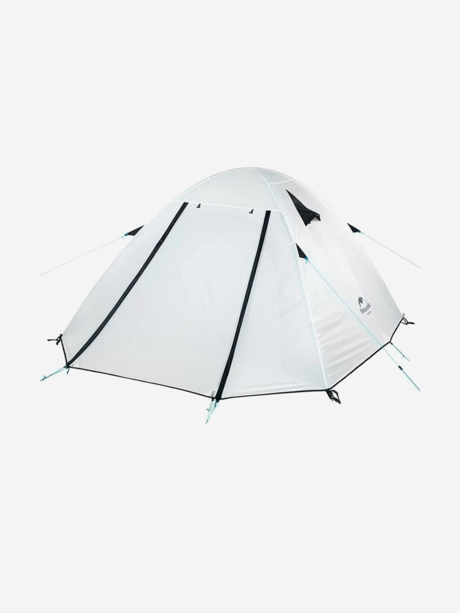 Палатка Naturehike P-Series 4-местная, алюминиевый каркас, белая, Белый leset стул эби каркас белый