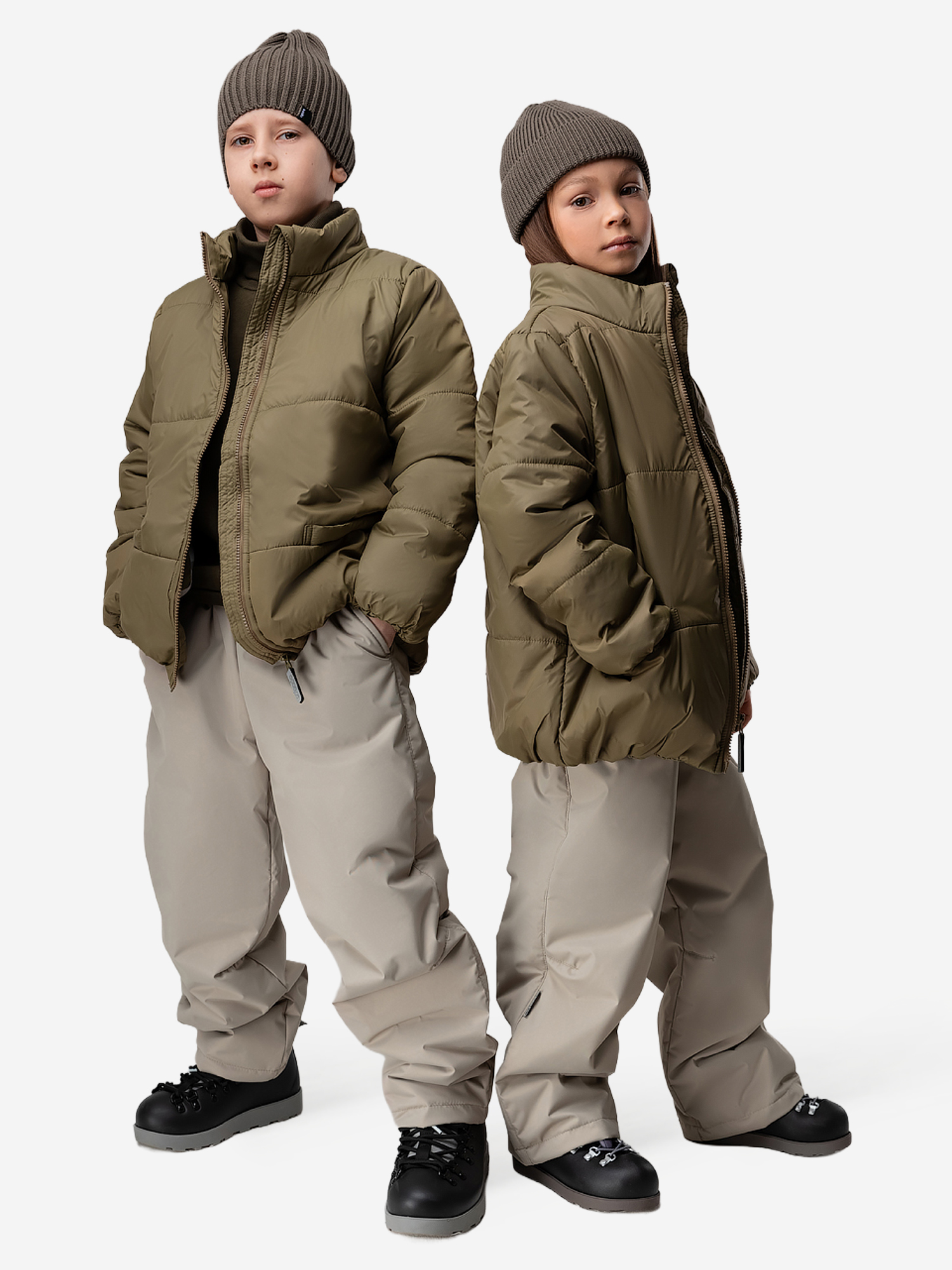 Изображение товара Брюки утепленные из мембраны bodo, Серо-бежевый