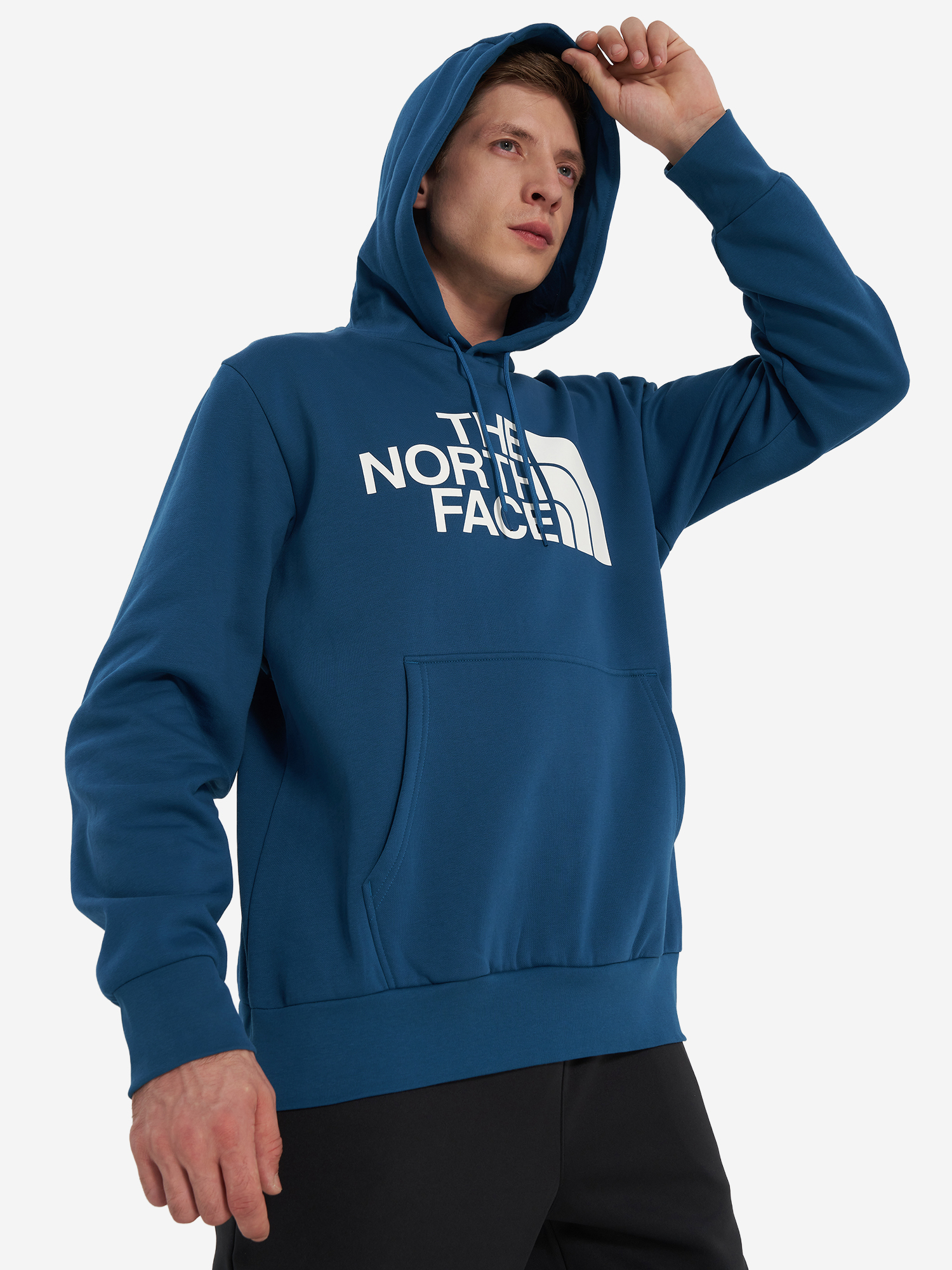 фото Худи мужское the north face easy, синий