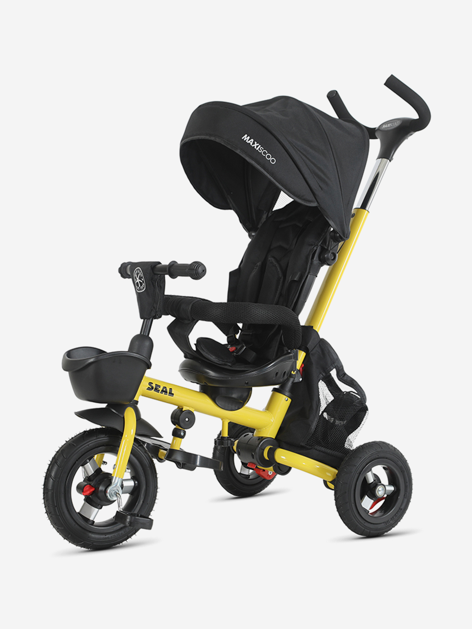 Изображение товара Велосипед детский трехколесный складной Maxiscoo Seal желтый, 2026