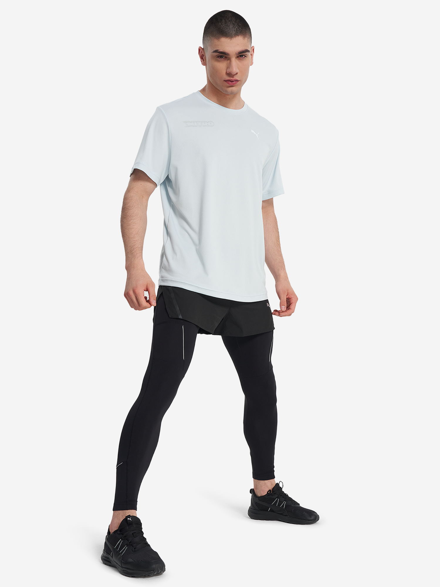 фото Футболка мужская puma nitro illustration graphic, голубой