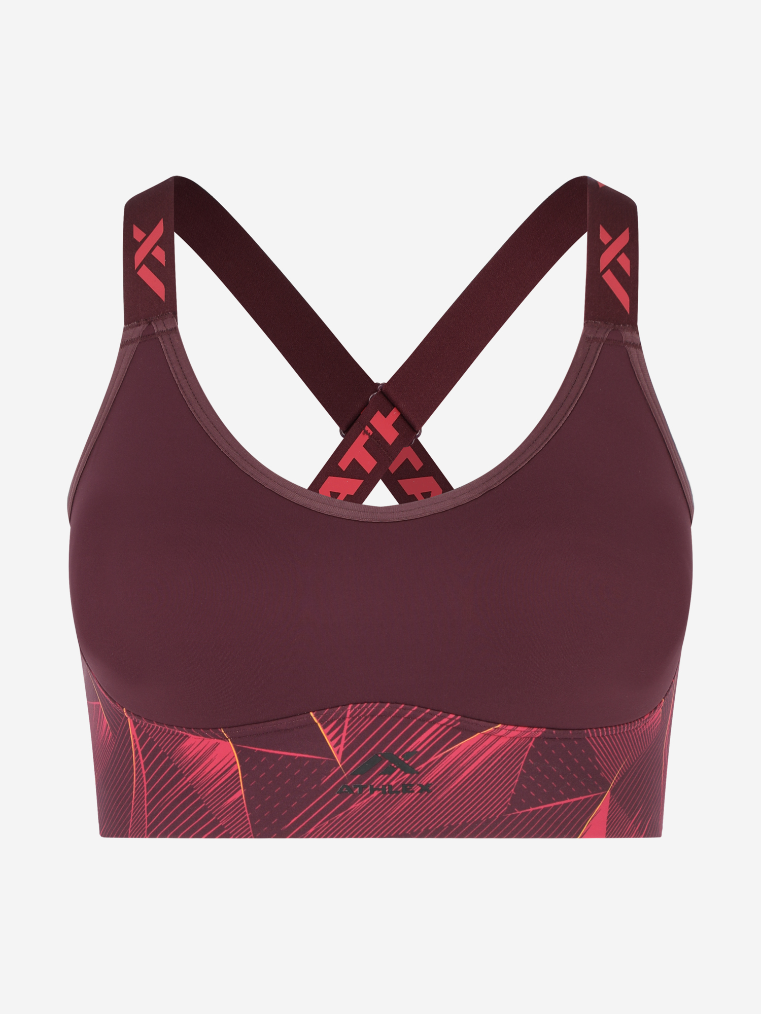 фото Топ бра спортивный athlex, красный