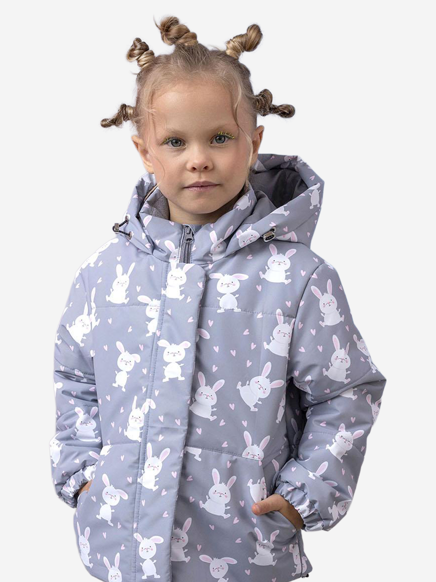 Изображение товара Куртка для девочки batik Мередит серый принт