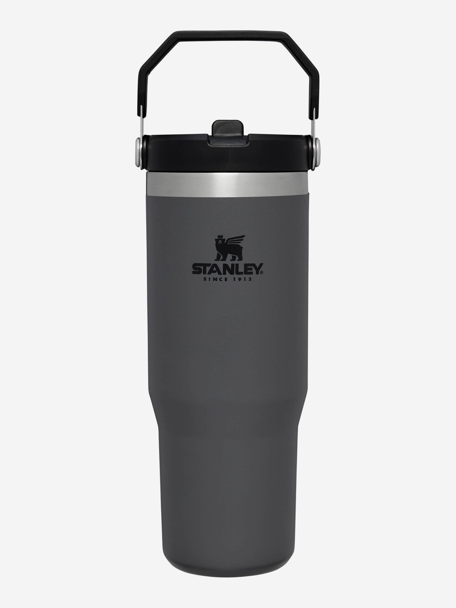 

Термокружка Stanley IceFlow Flip Straw Tumbler, 890 мл, графит, Серый