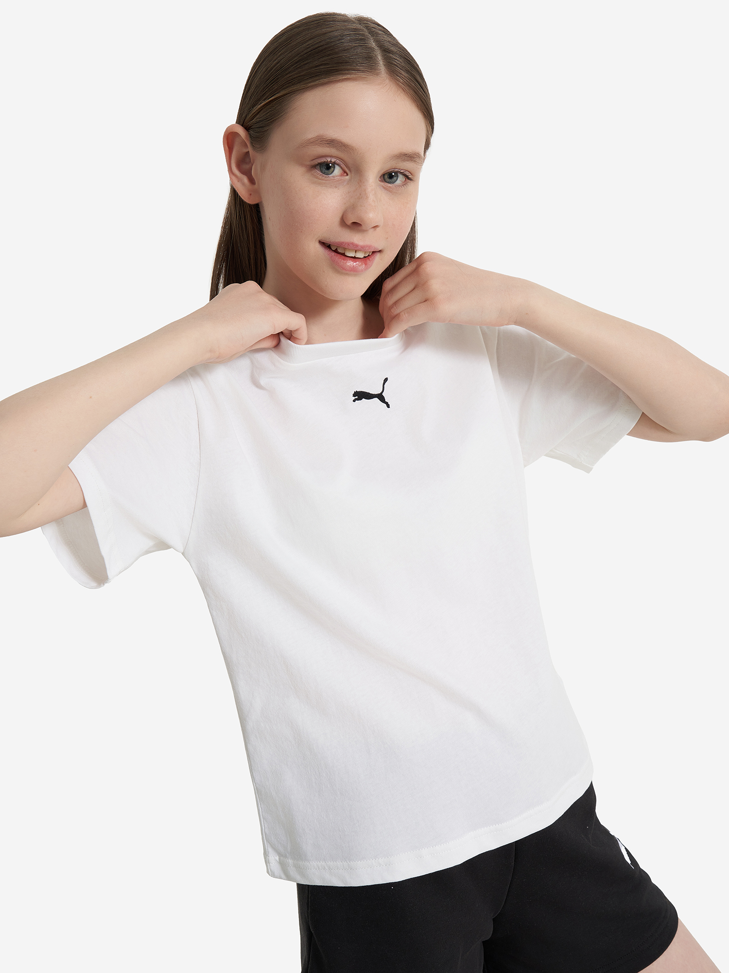 

Футболка для девочек PUMA Boxy, Белый