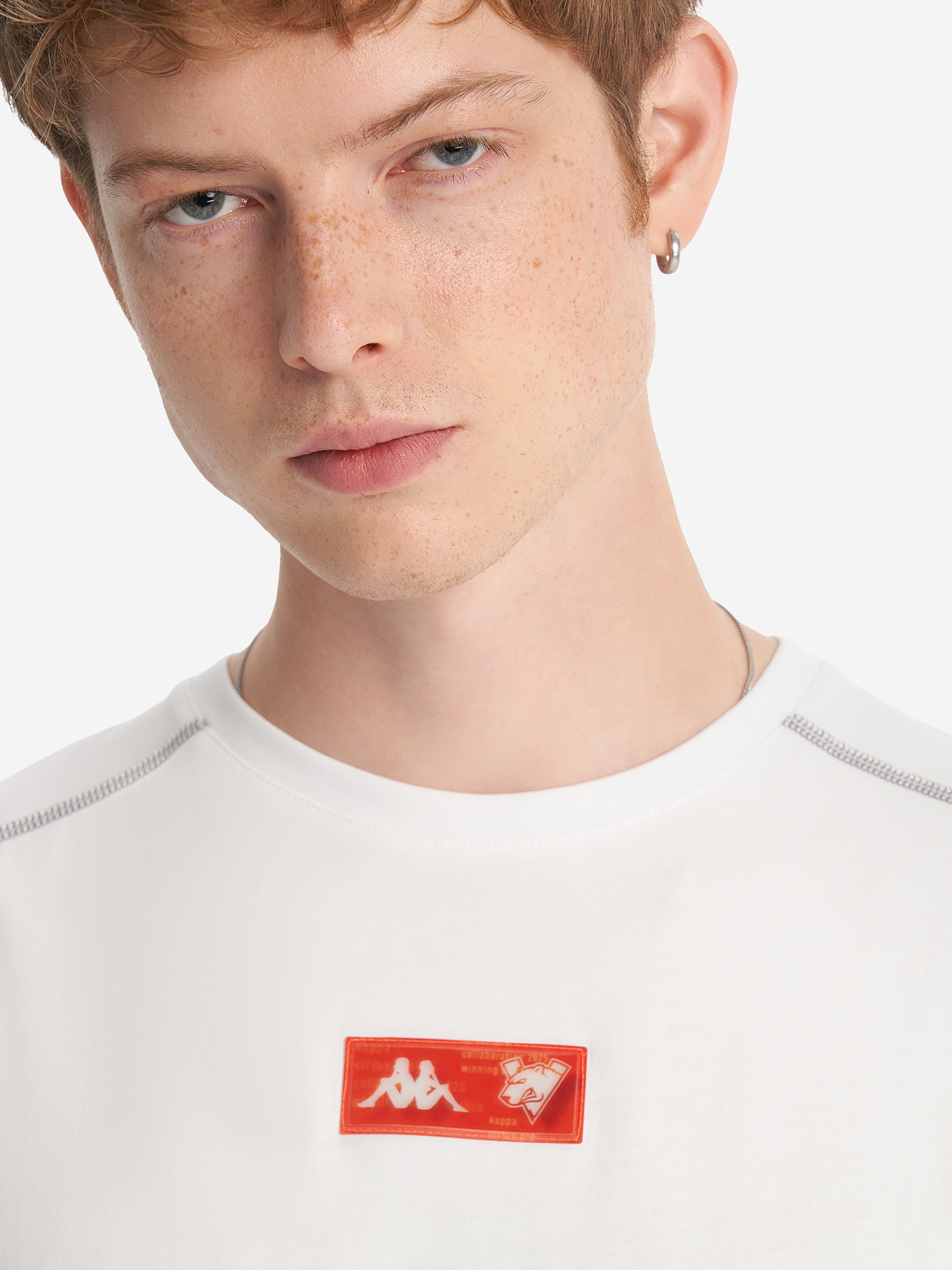 фото Футболка kappa x virtus.pro, белый