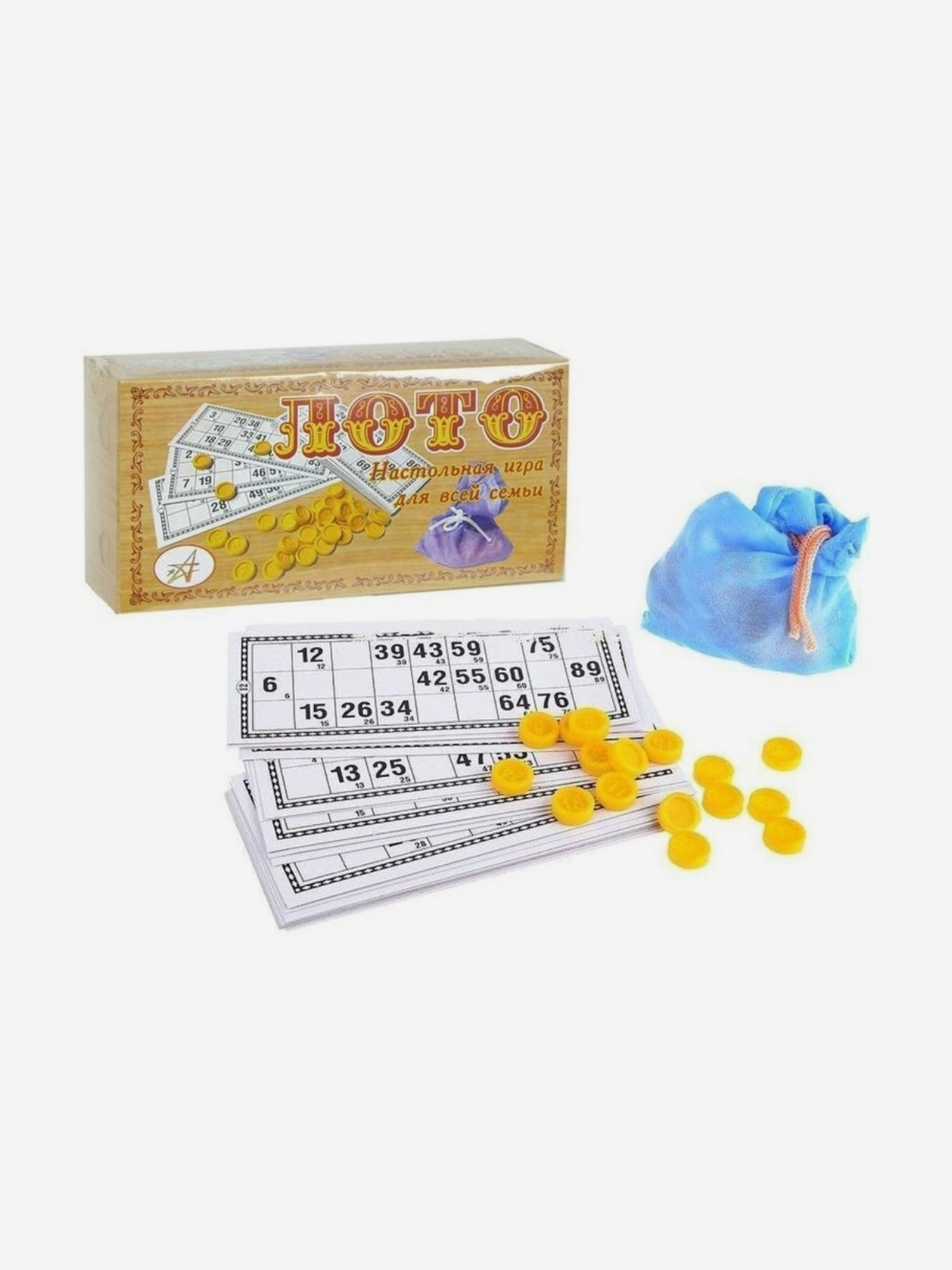 

Лото пластмассовое классическое, Мультицвет