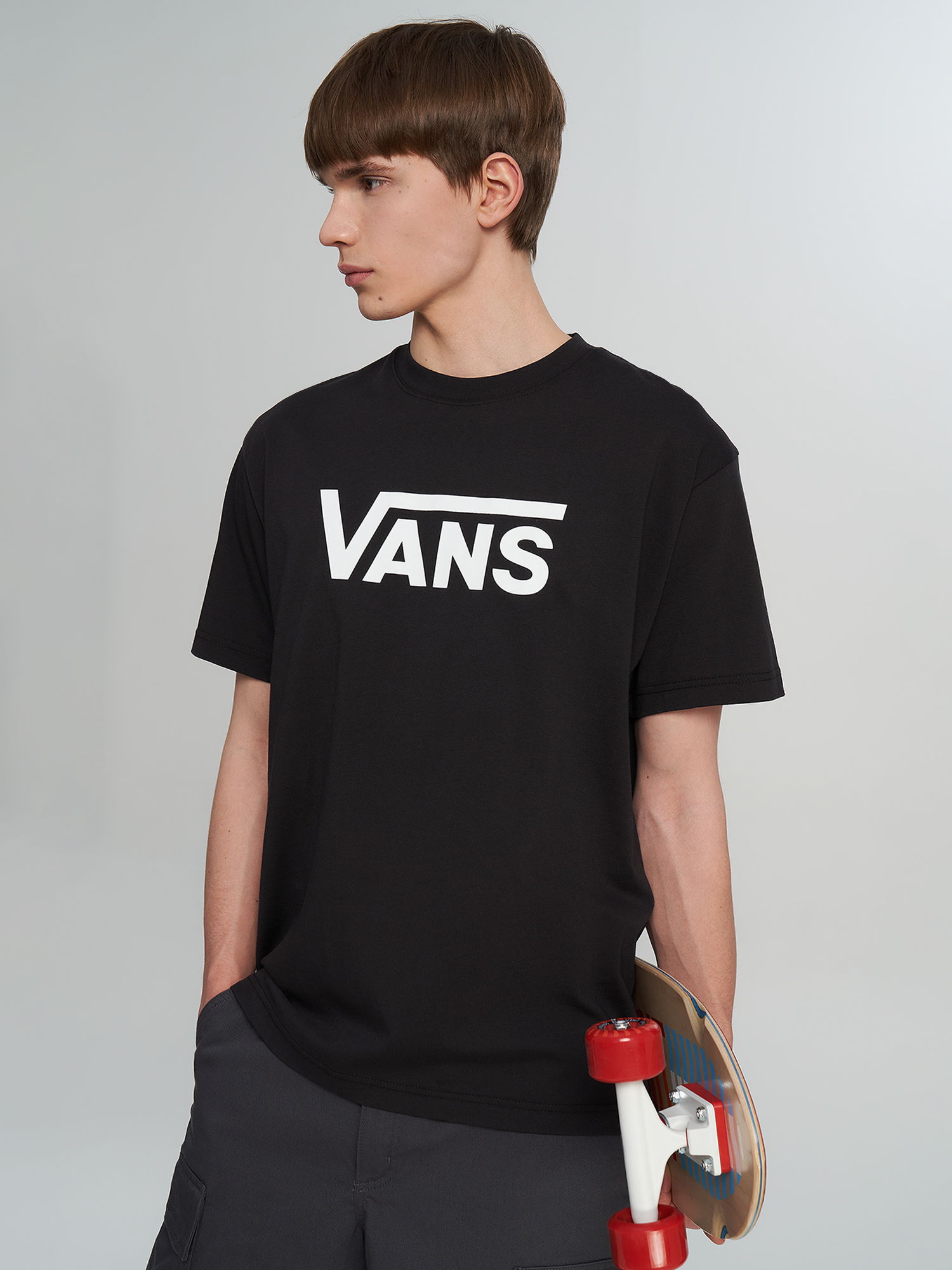 Изображение товара Мужская футболка Vans Classic SS с надписью из 100% хлопка