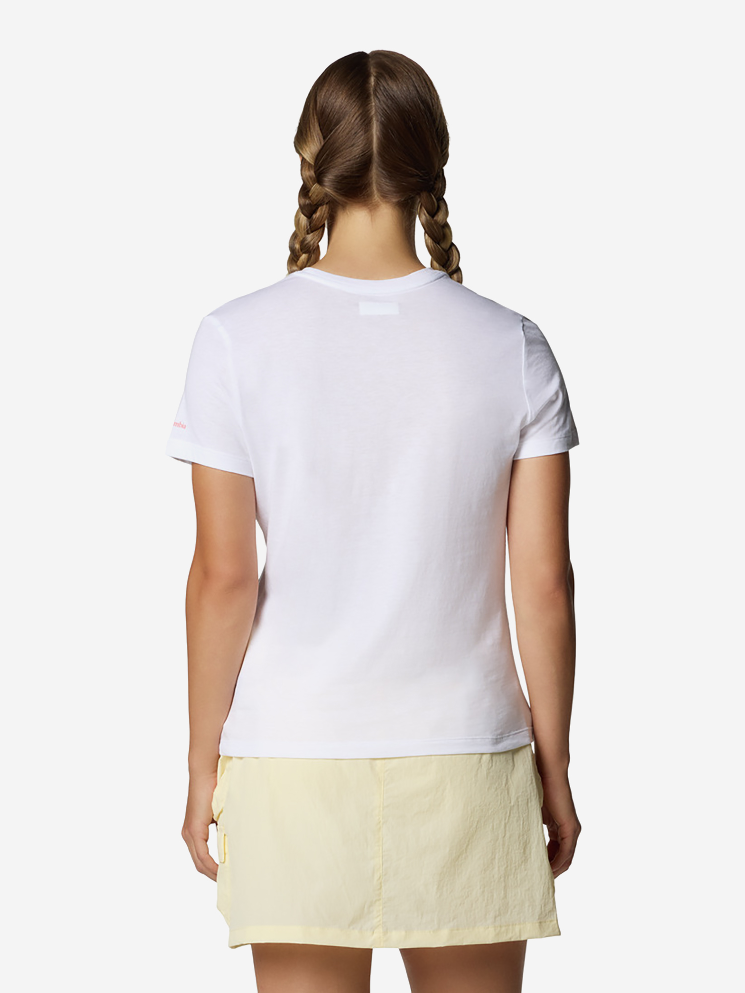 фото Футболка женская columbia ruby springs graphic fitted ss, белый