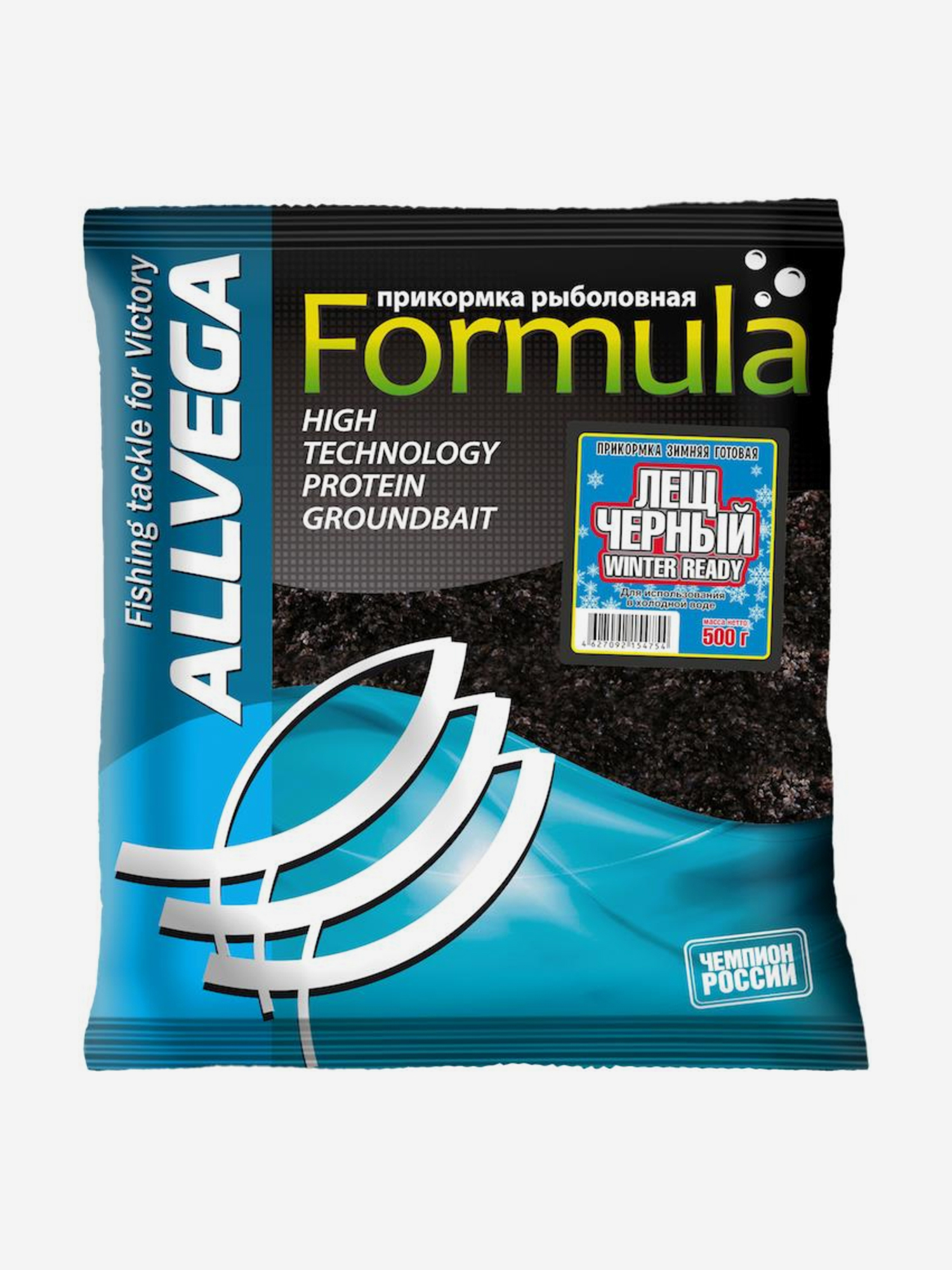 

Прикормка зимняя готовая ALLVEGA "Formula Winter Ready" 0,5кг (ЛЕЩ ЧЕРНЫЙ) 5 пакетов по 0,5 кг, Черный