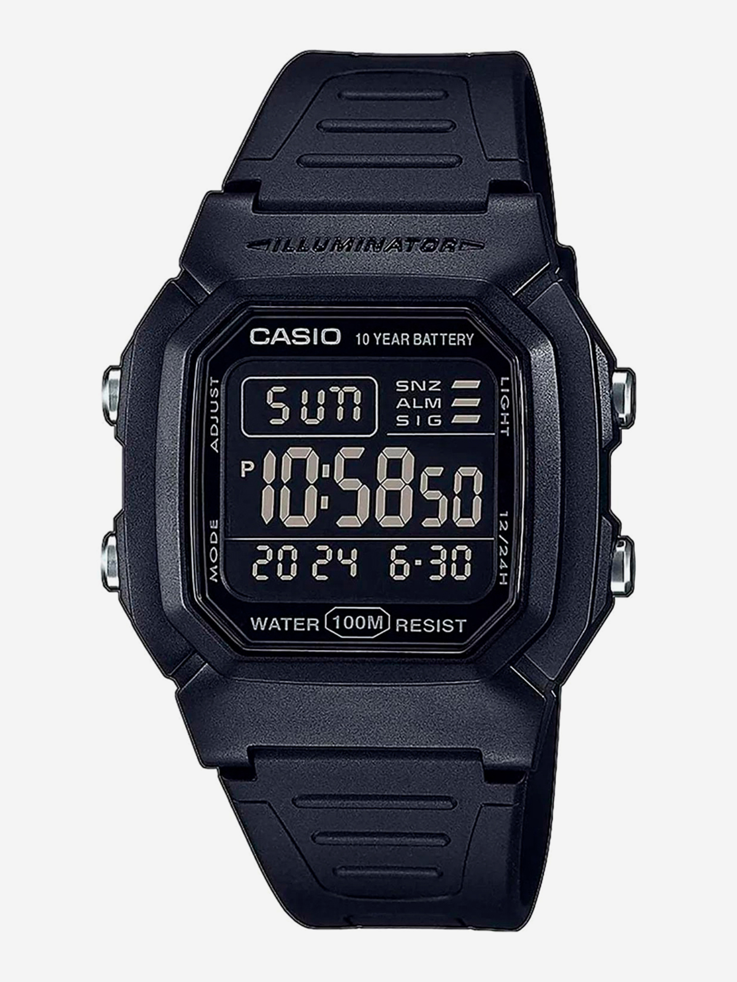 

Наручные часы Casio Collection W-800H-1B, Черный