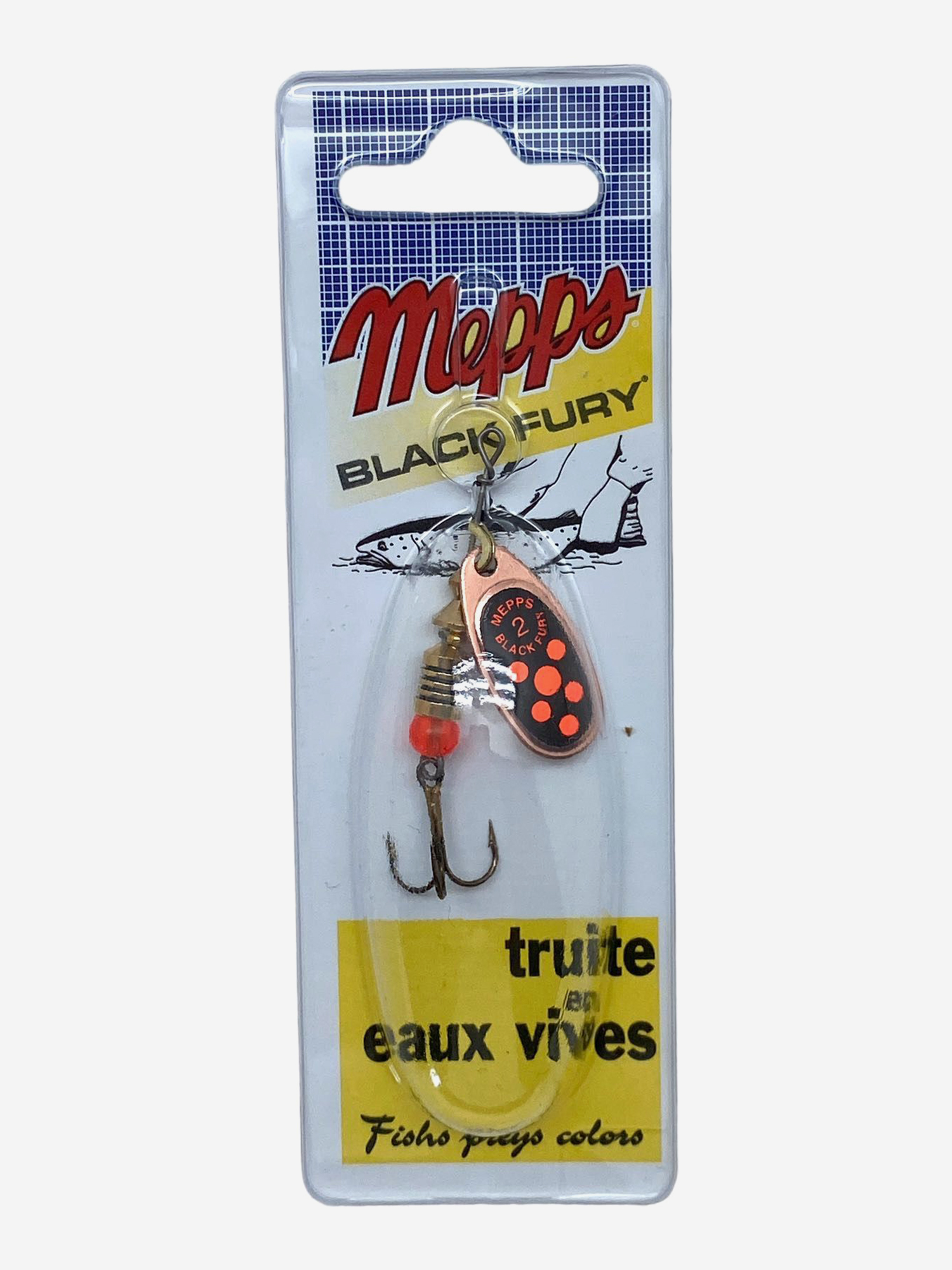 

Блесна вращающаяся MEPPS "Black Fury ORANGE CU" №2 (4,5г) блистер, Красный
