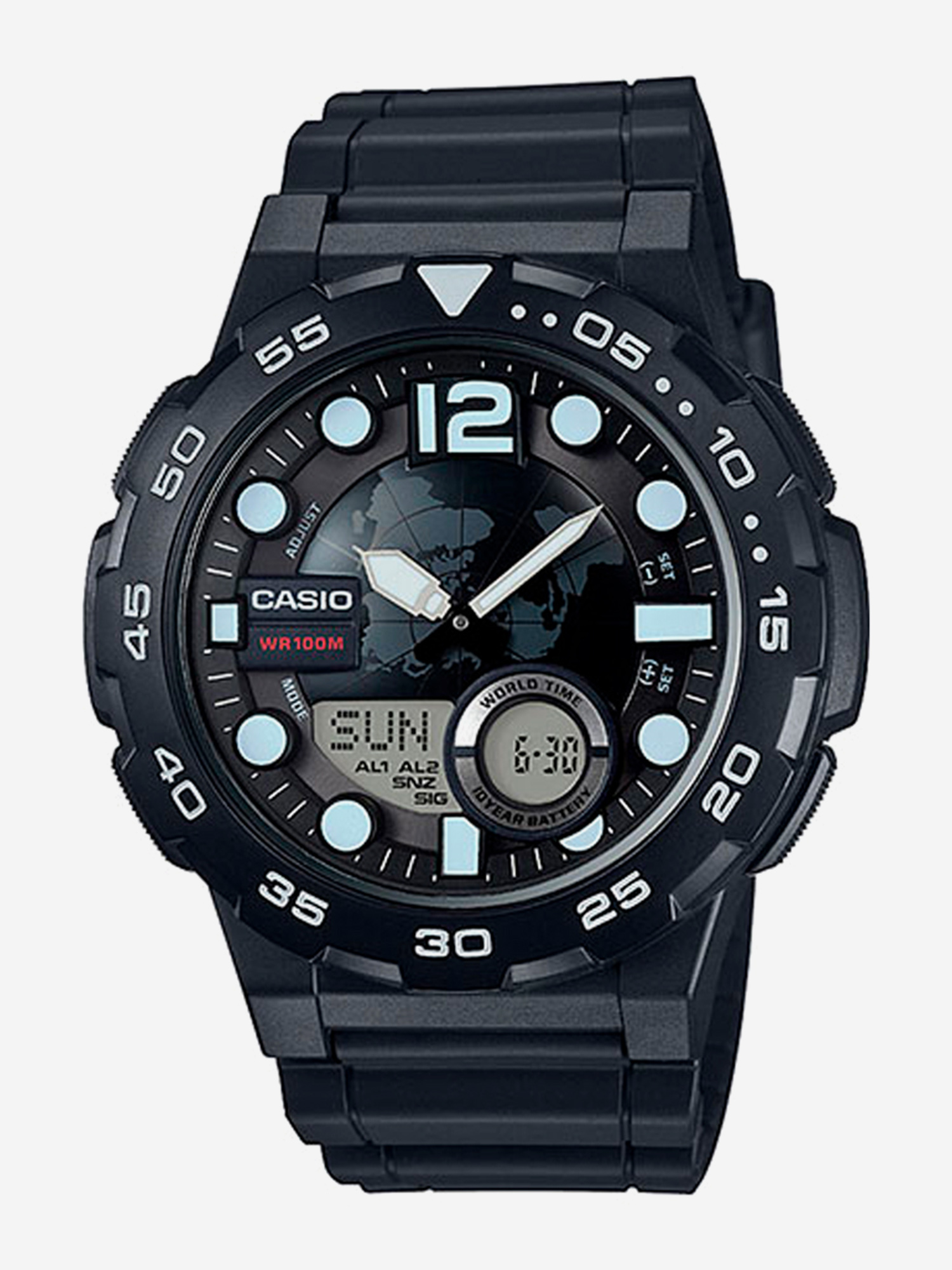

Наручные часы Casio AEQ-100W-1A, Черный
