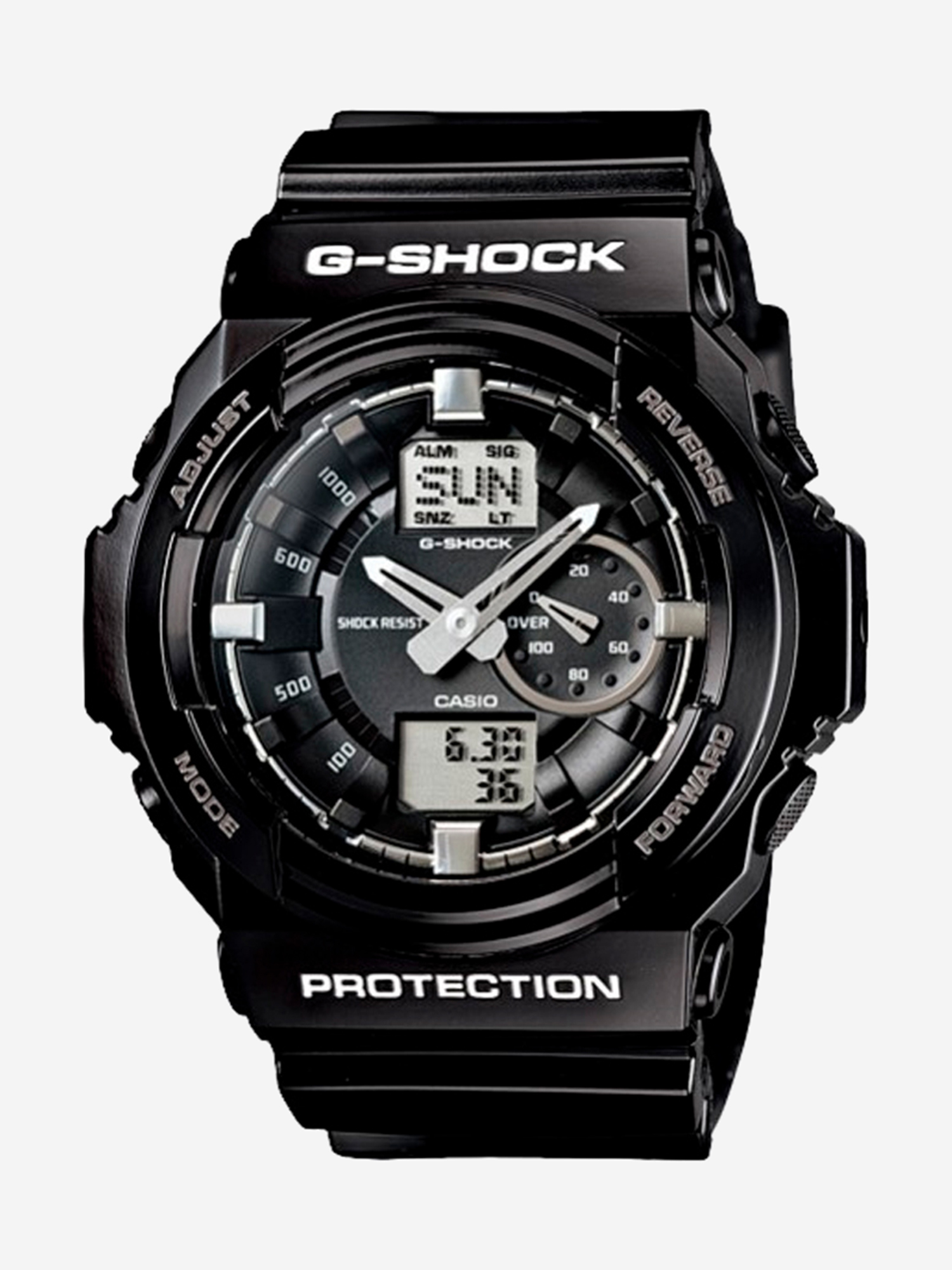 Изображение товара Наручные часы Casio G-SHOCK GA-150BW-1A водонепроницаемые для спорта и активного отдыха