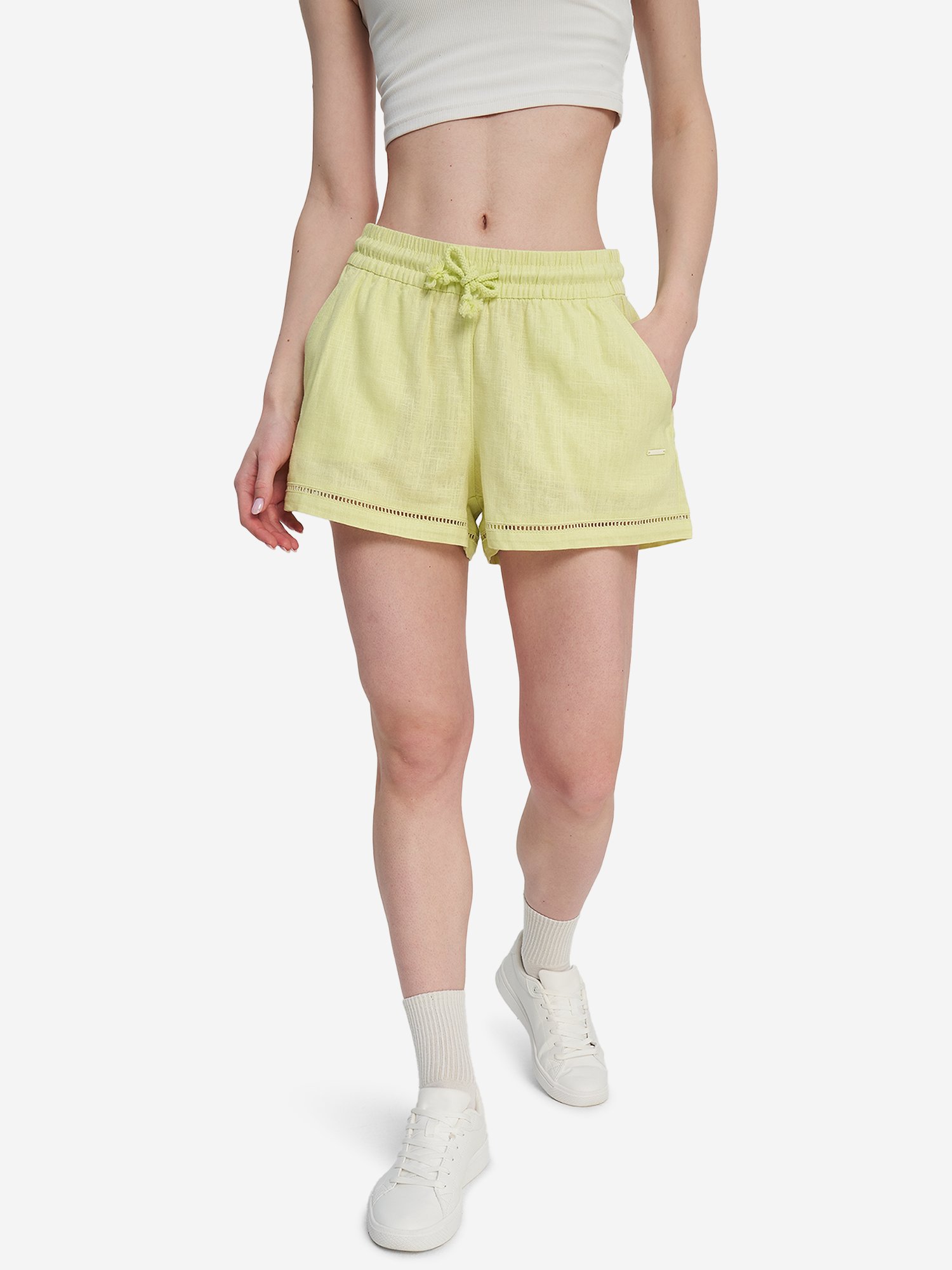 Шорты женские оверсайз Protest, Зеленый